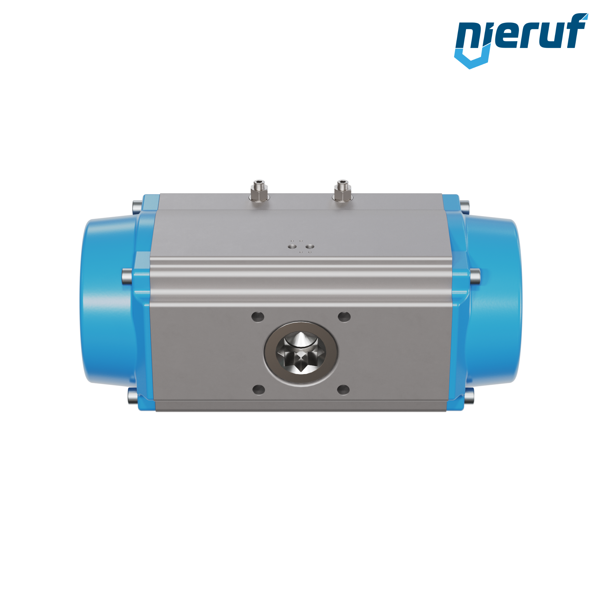 attuatore pneumatico AN02 a singolo effetto, apertura a molla versione per alta temperatura GS-240 90° con 3 molle