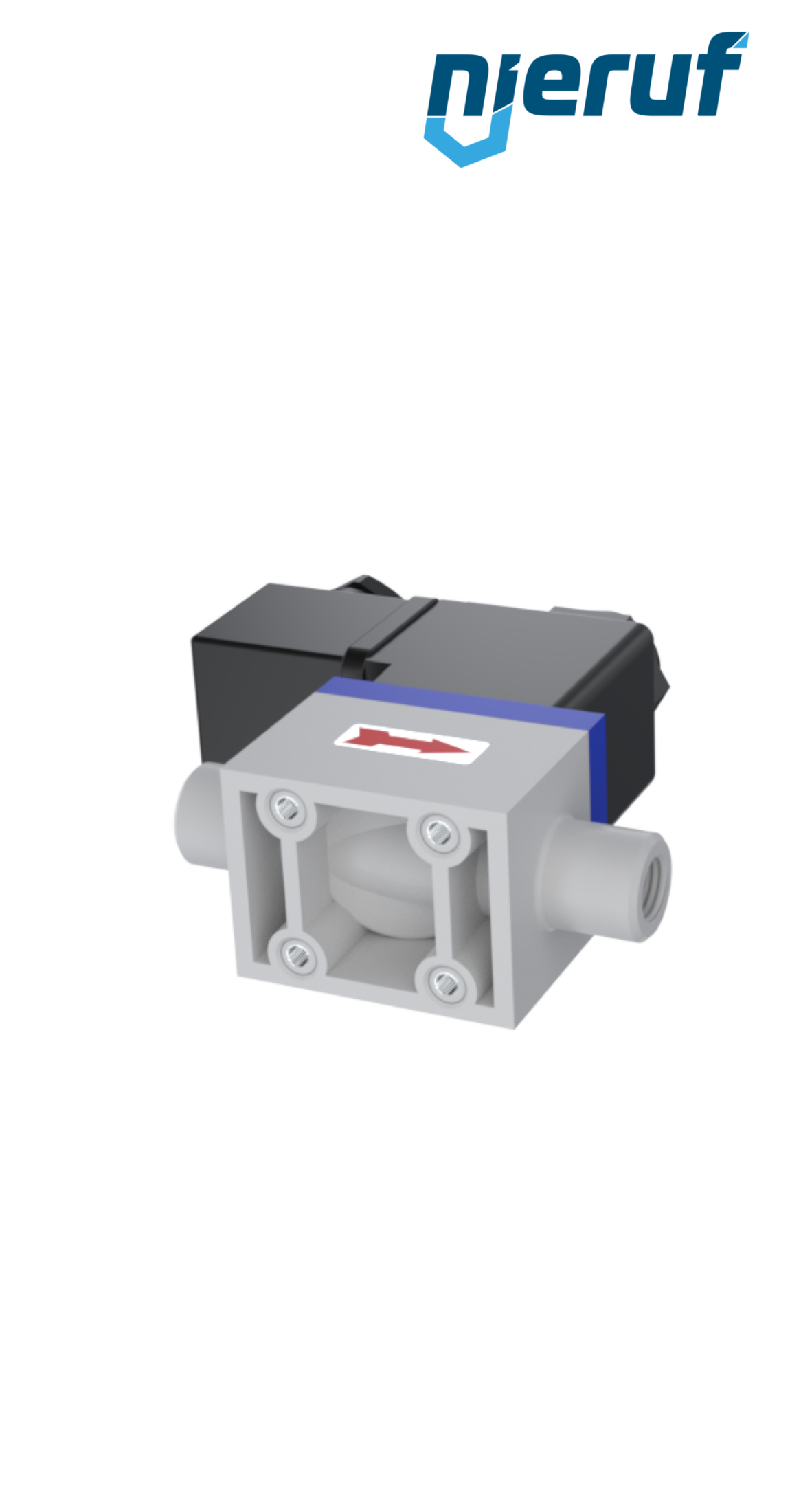 valvola elettromagnetica / solenoide-PVC DN6,0 KV02 FKM 230V 50Hz