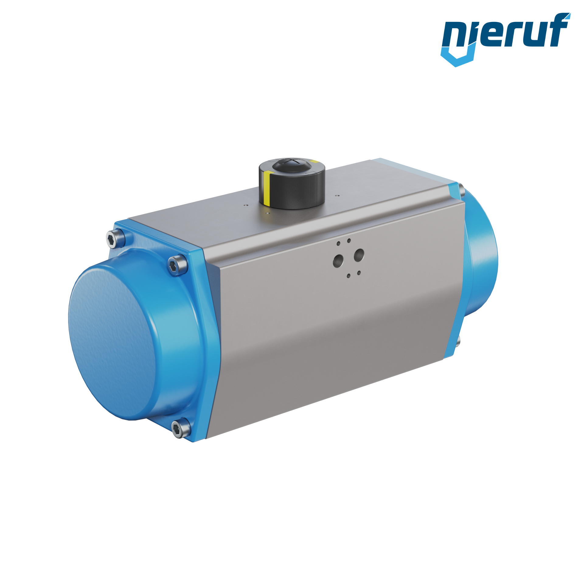 attuatore pneumatico AN02 a singolo effetto, apertura a molla versione per alta temperatura GS-140 90° con 5 molle
