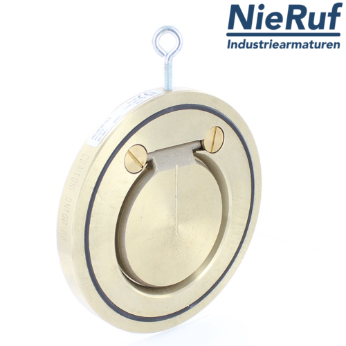 valvola di ritegno a clapet tipo wafer DN250 ZR09 alluminio-bronzo 2.0975 / C958 PTFE