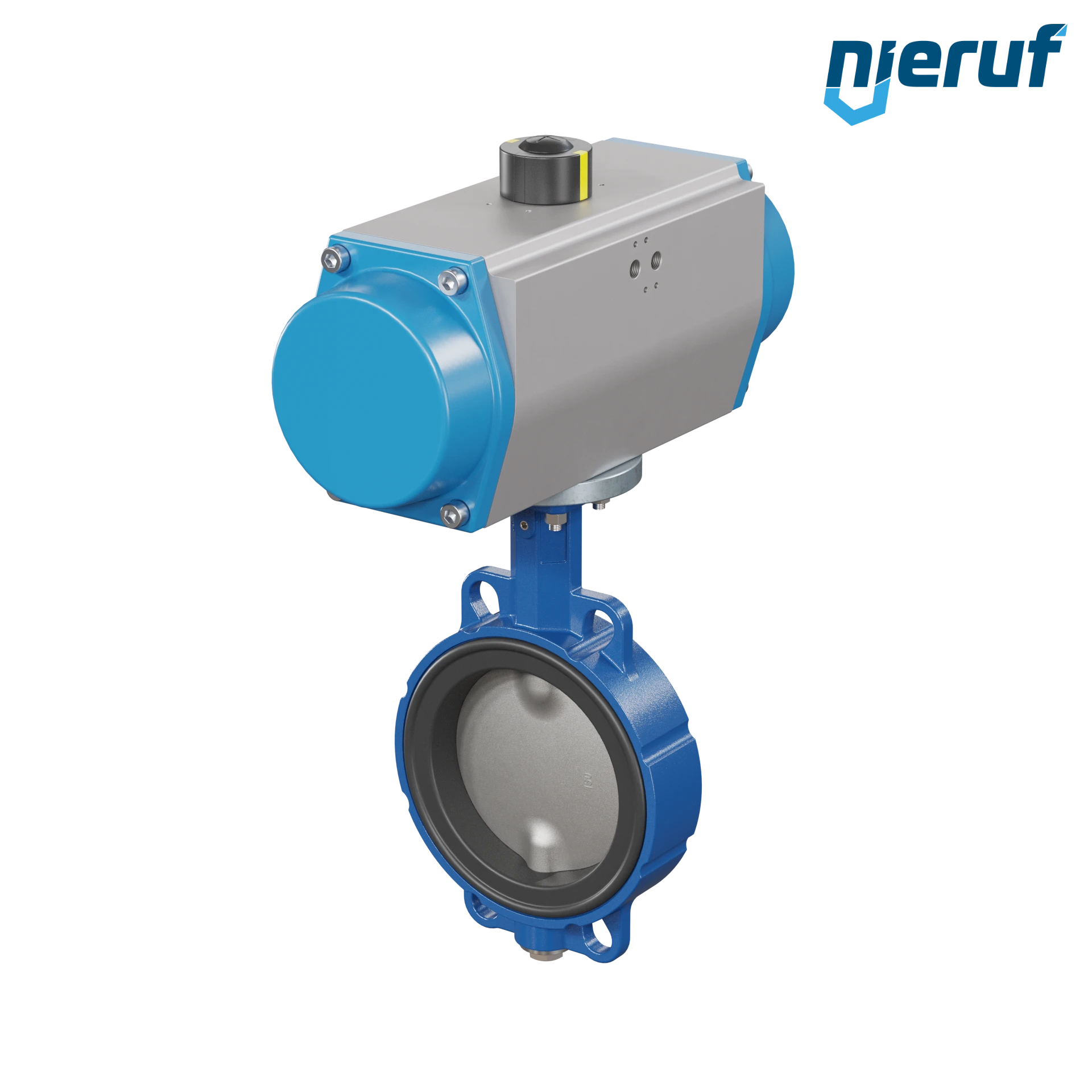 valvola a farfalla DN 150 AK01 EPDM alta temperatura & FDA attuatore pneumatico a semplice effetto chiusura a molla