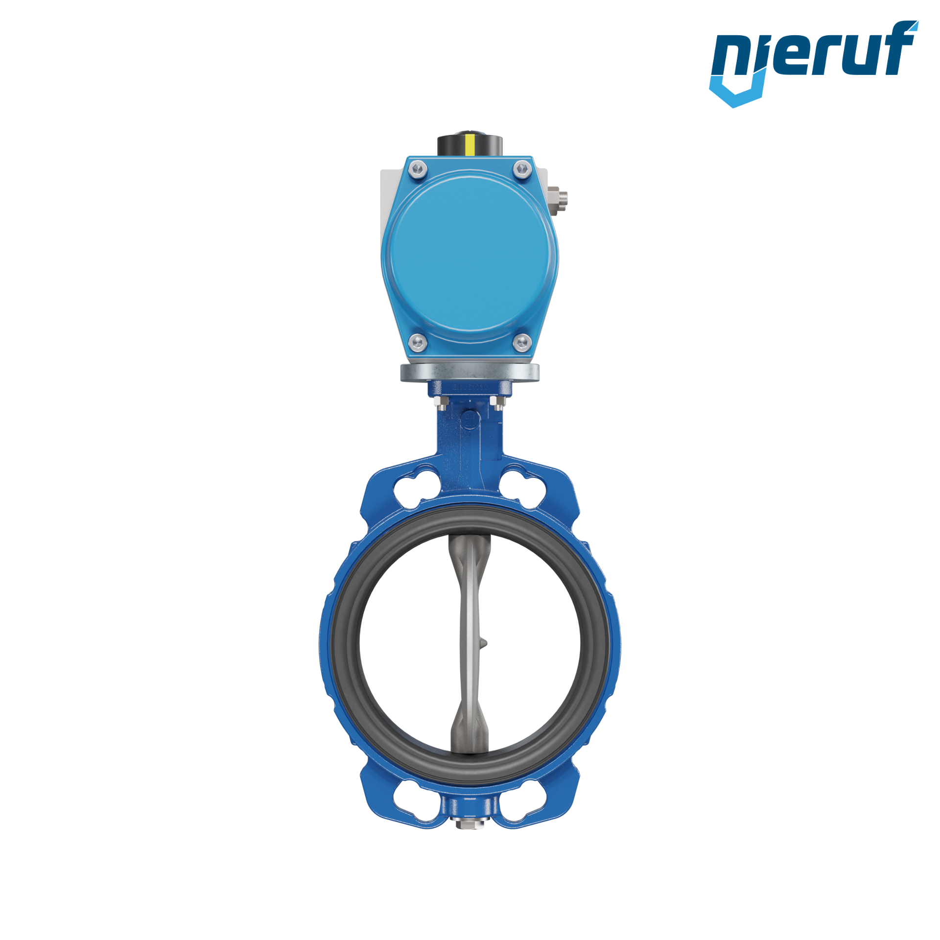 valvola a farfalla DN 200 AK01 EPDM DVGW acqua potabile, WRAS, ACS, W270 attuatore pneumatico a semplice effetto apertura a molla