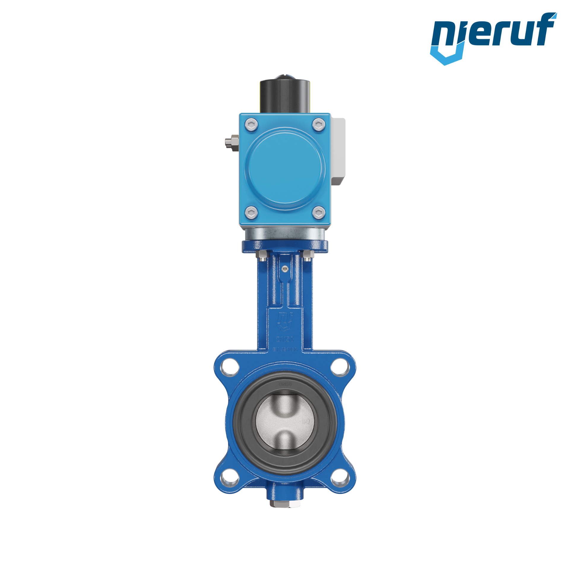 valvola a farfalla DN 50 AK02 EPDM alta temperatura & FDA attuatore pneumatico a semplice effetto chiusura a molla