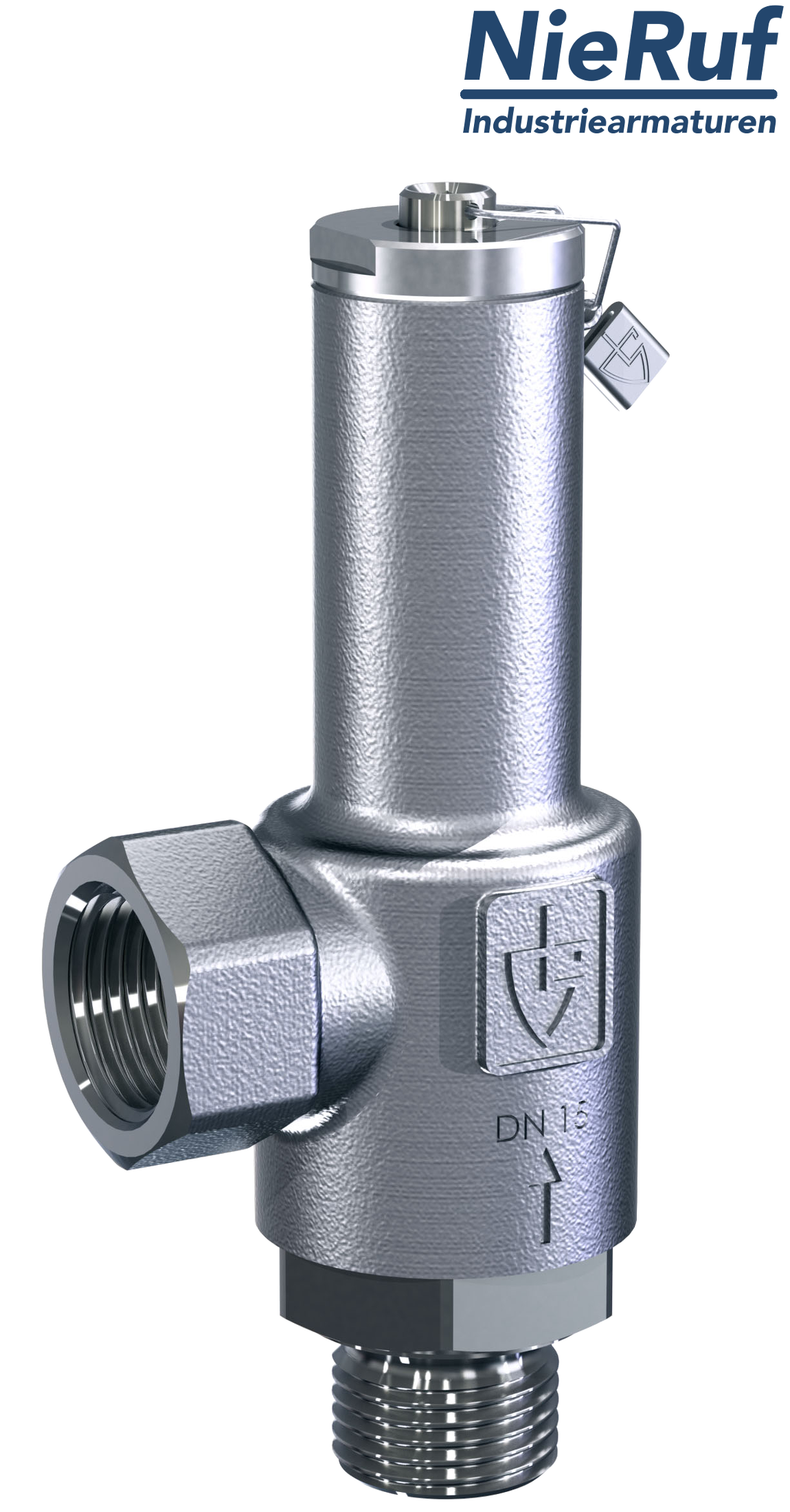 valvola bypass 1/2" filettat. est x 1/2" filettat. int UV03 acciaio inossidabile AISI 316L 0,2 - 0,8 bar