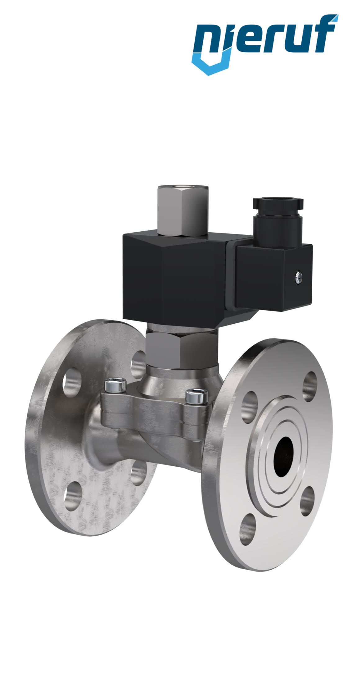 flangia elettrovalvola DN25 acciaio inossidabile FV01 FKM 24V DC NO