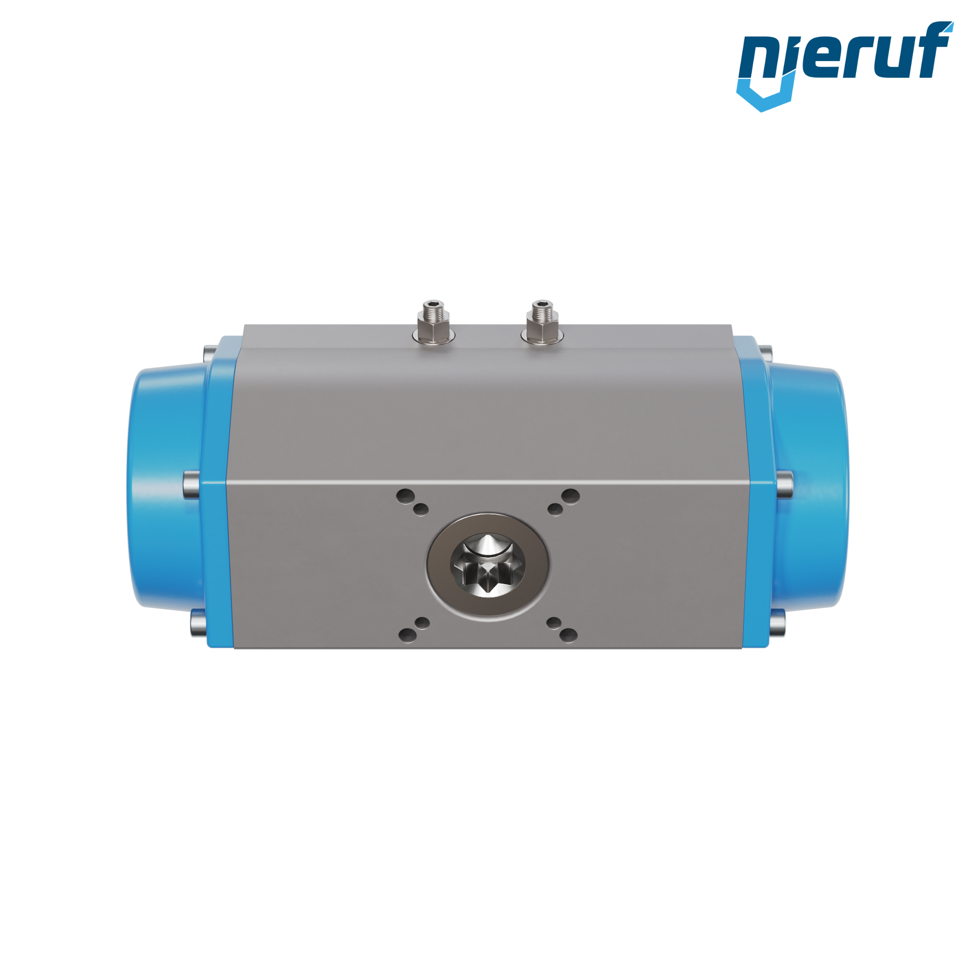 attuatore pneumatico AN02 a singolo effetto, chiusura a molla GS-140 90° con 12 molle