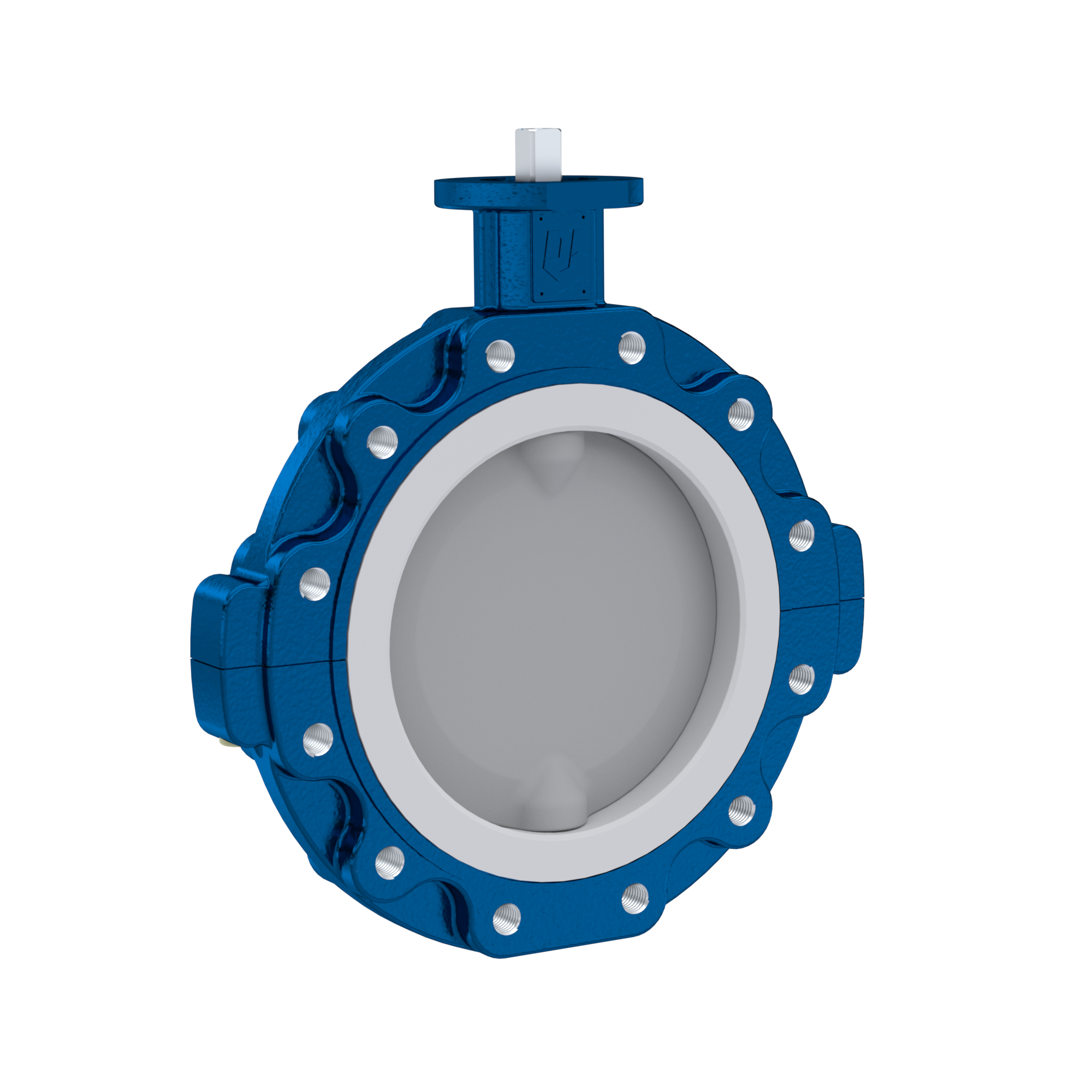 valvola a farfalla PTFE AK10 DN600 PN10 senza leva inserto in silicone