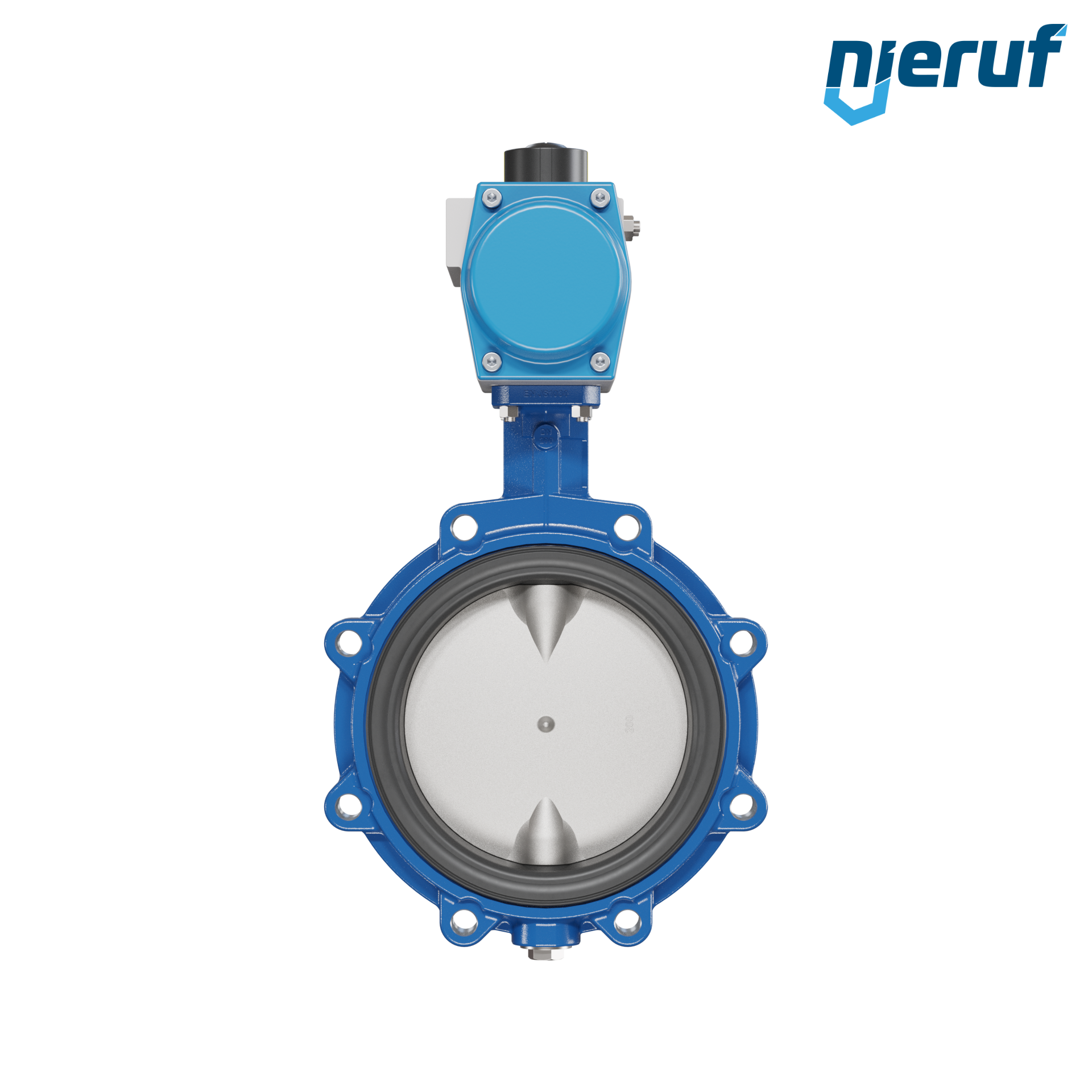 valvola a farfalla DN 200 AK02 FPM attuatore pneumatico a doppio effetto