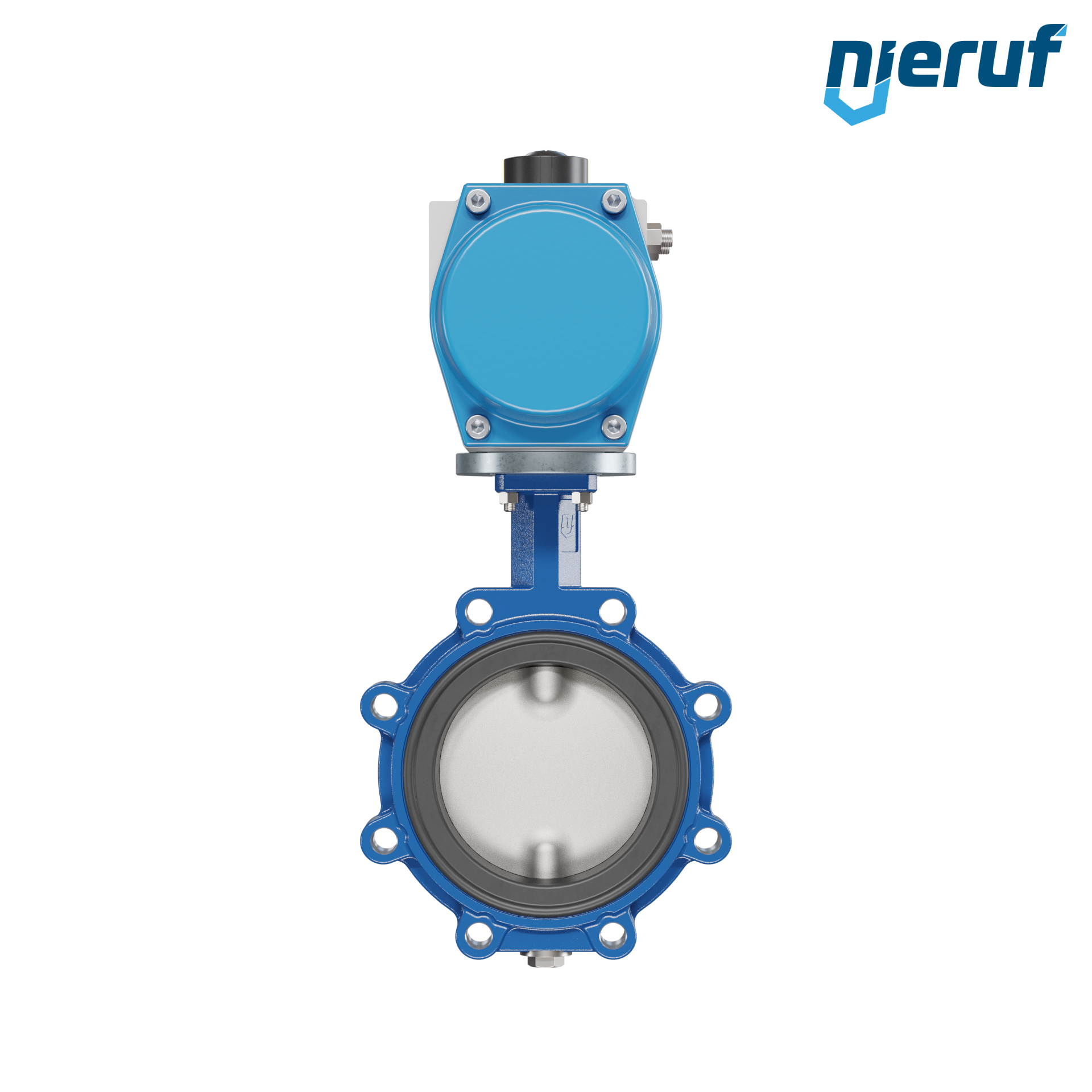 valvola a farfalla DN 150 AK02 NBR-70-nero DVGW gas attuatore pneumatico a semplice effetto chiusura a molla