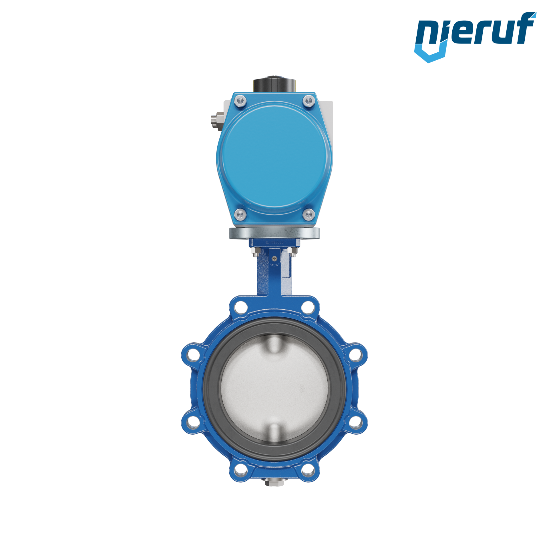 valvola a farfalla DN 150 AK02 NBR-70-nero DVGW gas attuatore pneumatico a semplice effetto chiusura a molla