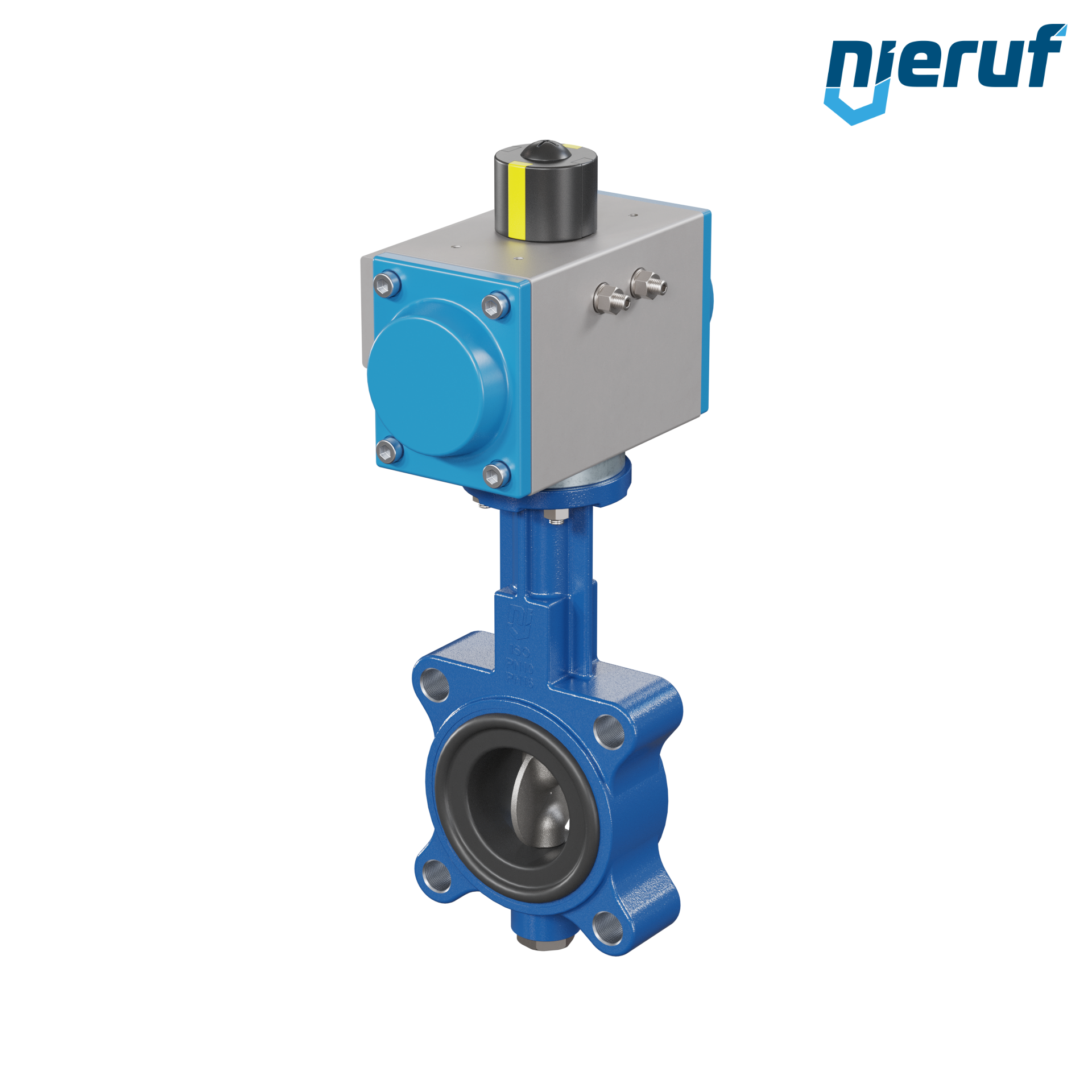 valvola a farfalla DN 50 AK02 EPDM alta temperatura & FDA attuatore pneumatico a semplice effetto apertura a molla