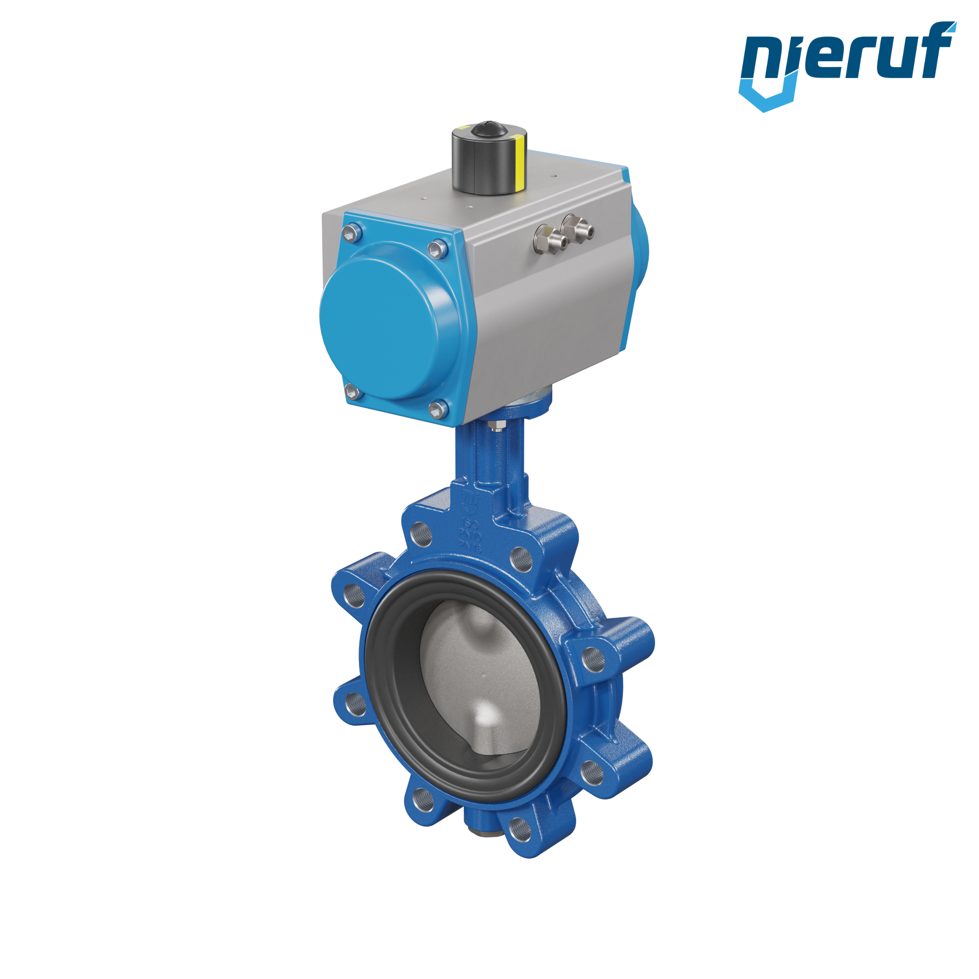 valvola a farfalla DN 100 AK02 EPDM alta temperatura & FDA attuatore pneumatico a doppio effetto