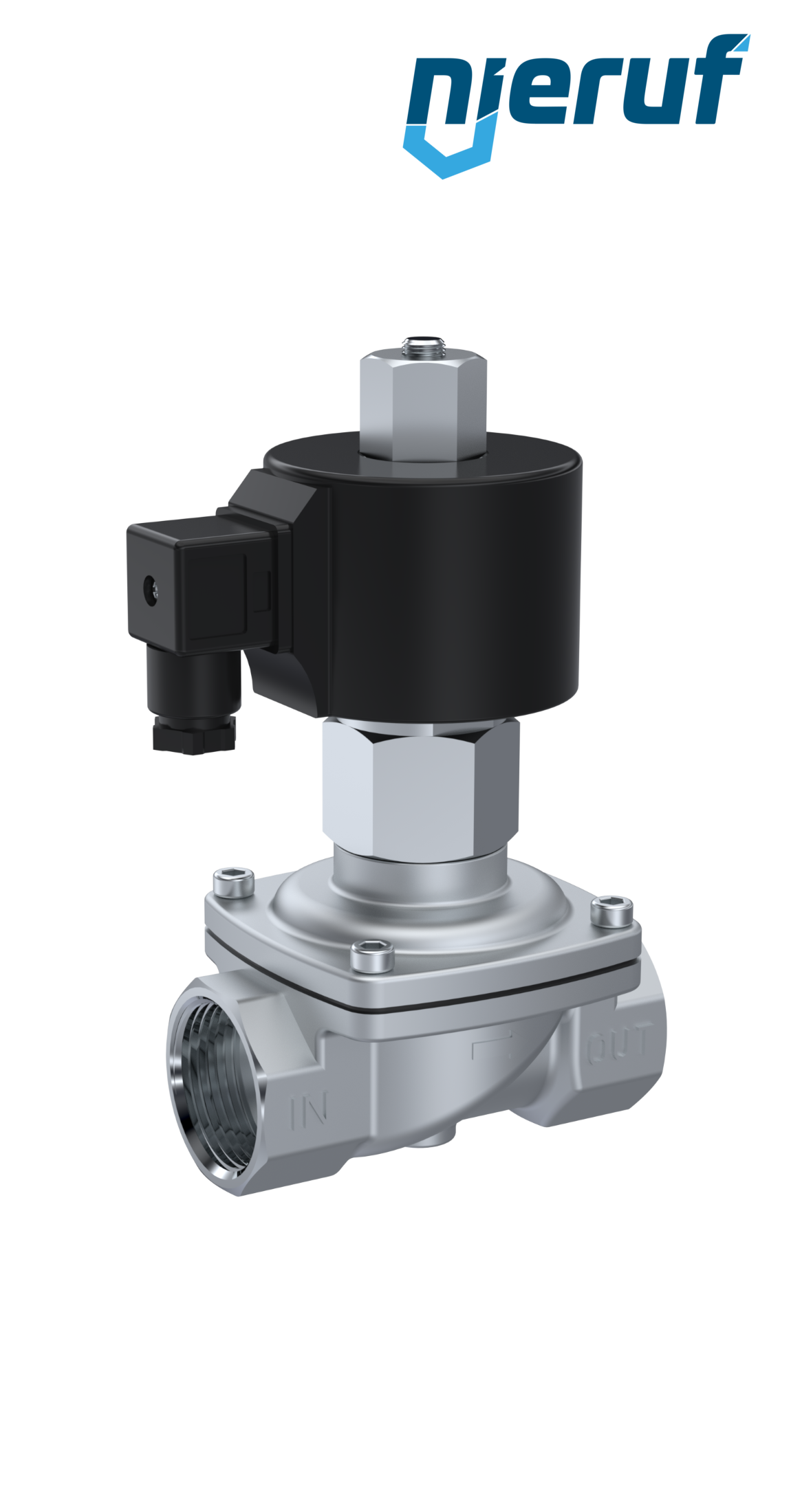 elettrovalvola DN16 G 1/2" pollici NO - normalmente aperta 230V 50Hz