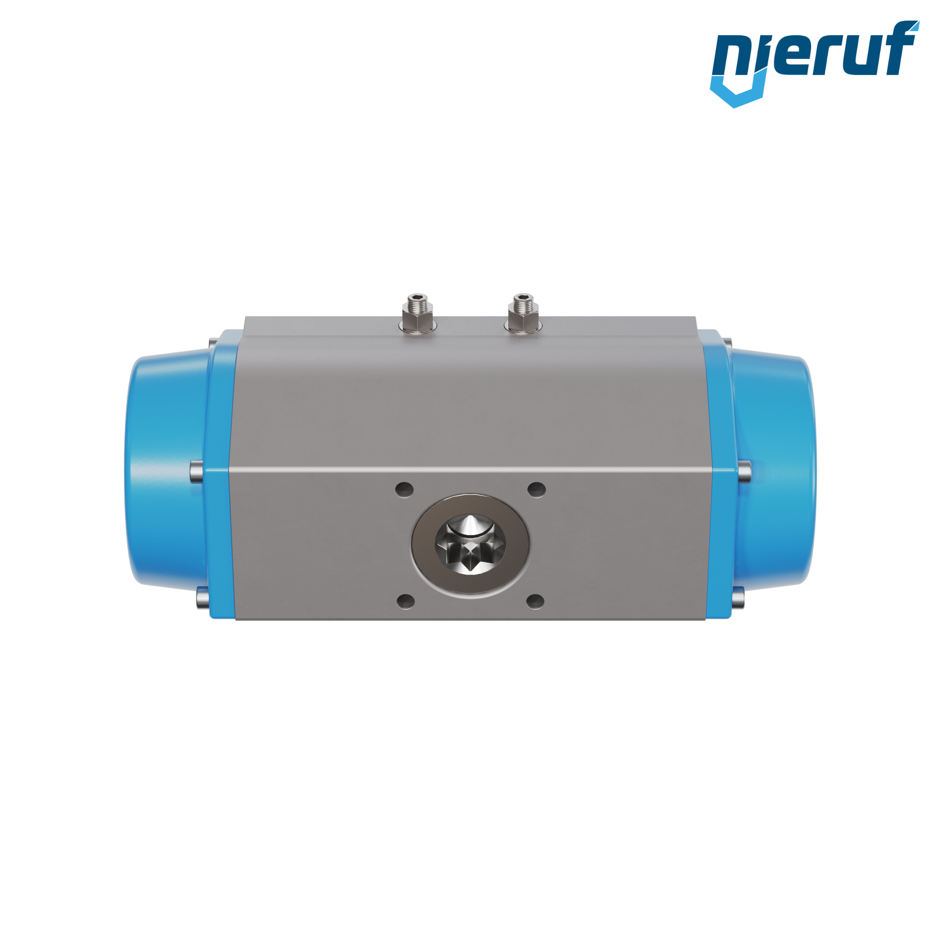 attuatore pneumatico AN02 a singolo effetto, apertura a molla versione per alta temperatura GS-190 90° con 7 molle
