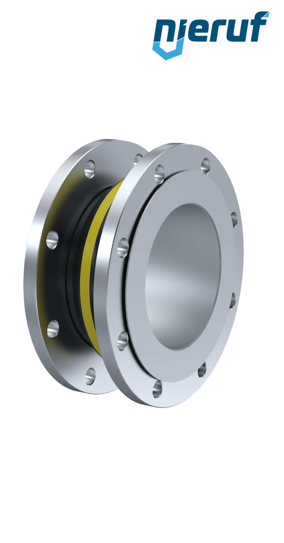 Compensatore piastra di rinforzo DN150 versione KP04 flange in acciaio NBR