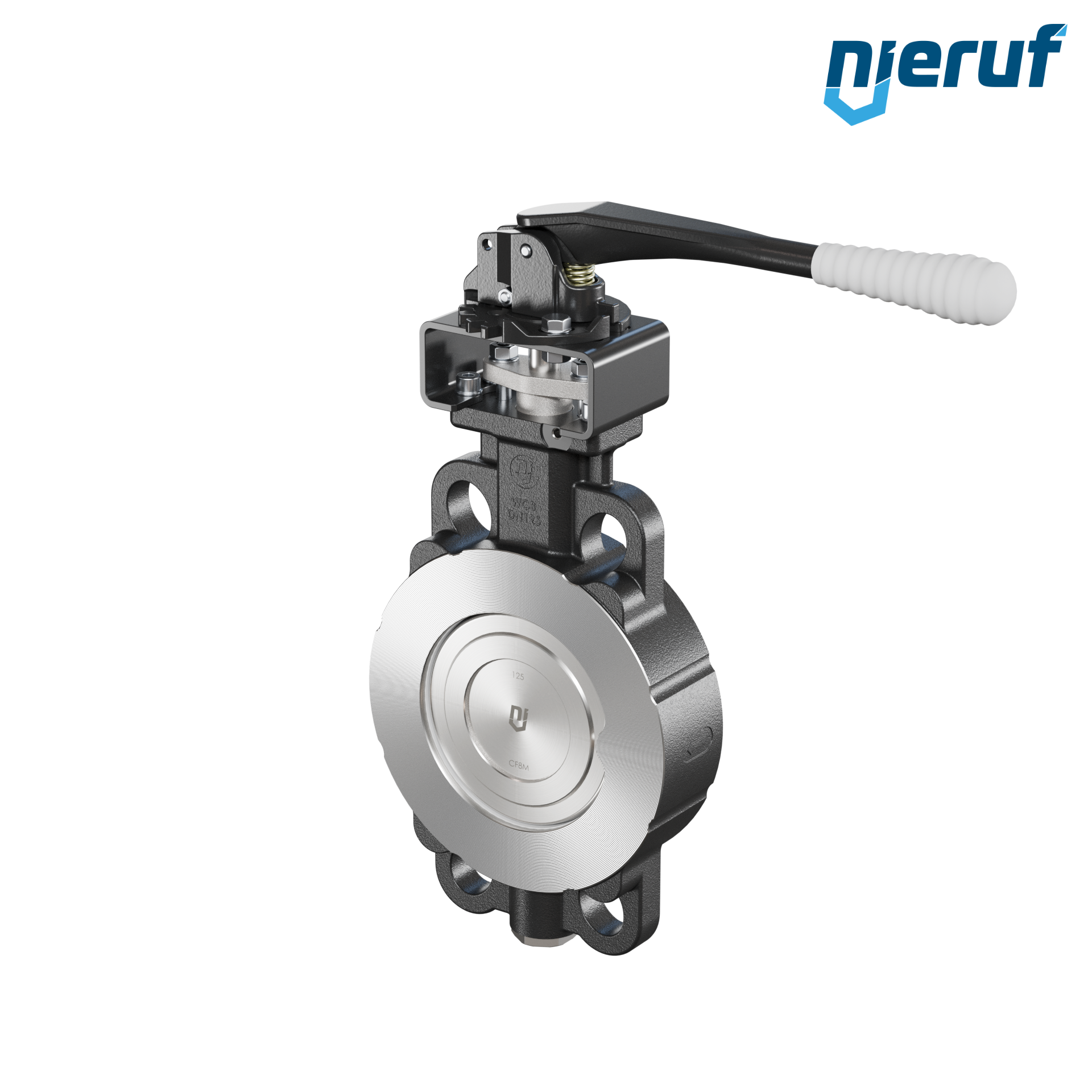 valvola a farfalla doppio eccentrico AK11 DN 125 PN10-40 ANSI150-300 leva a mano