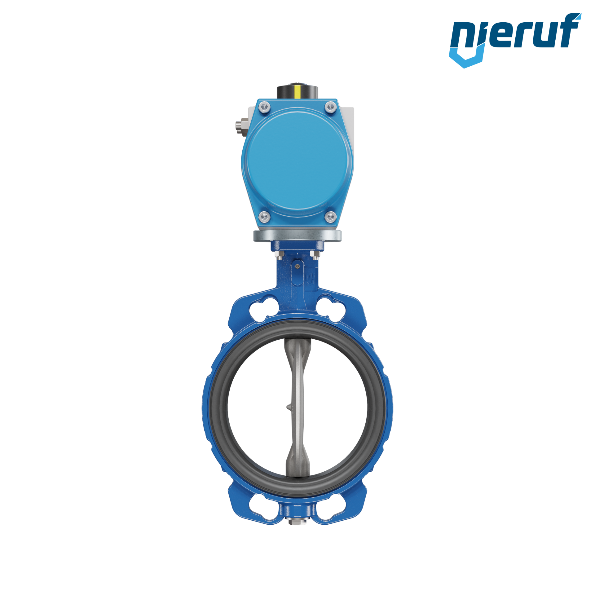 valvola a farfalla DN 200 AK01 EPDM DVGW acqua potabile, WRAS, ACS, W270 attuatore pneumatico a semplice effetto apertura a molla