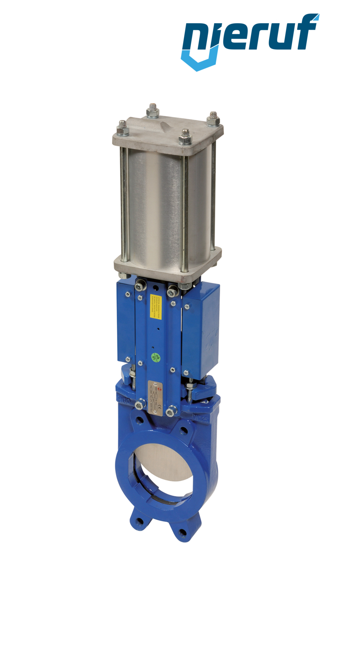 valvola a ghigliottina DN 250 SR01 NBR attuatore pneumatico a doppio effetto