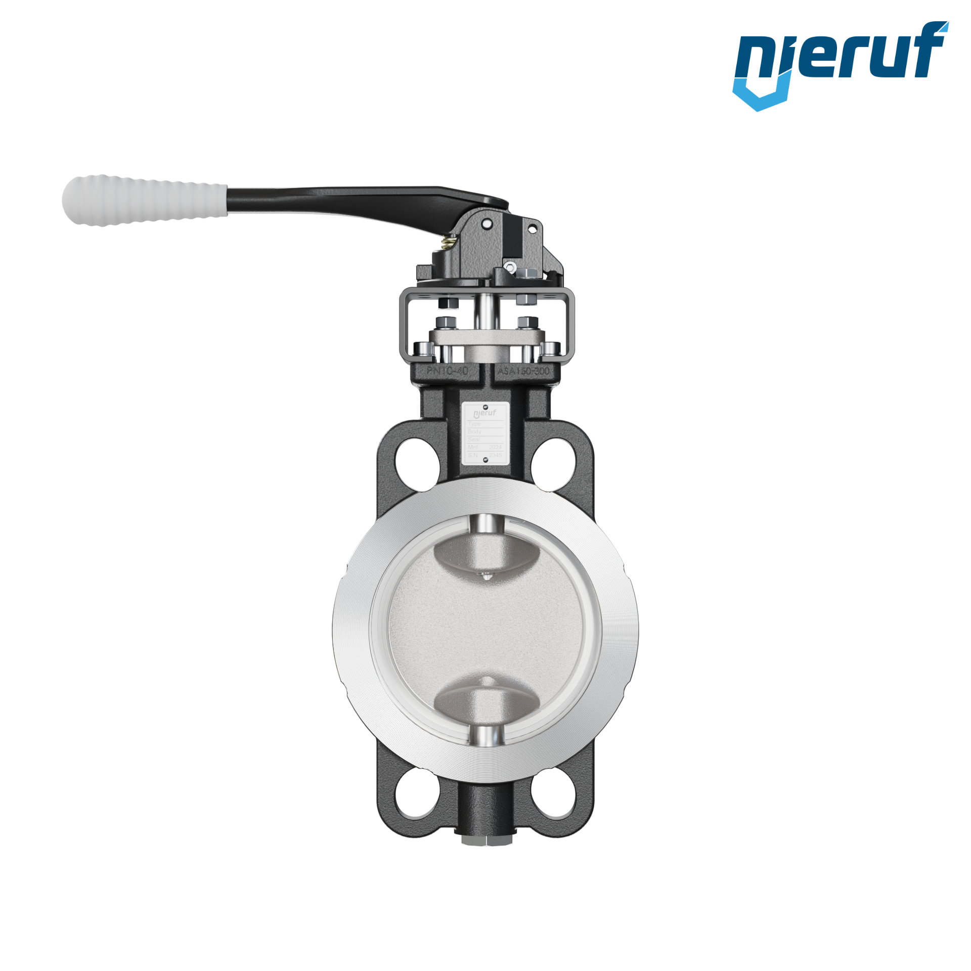 valvola a farfalla doppio eccentrico AK11 DN 125 PN10-40 ANSI150-300 leva a mano