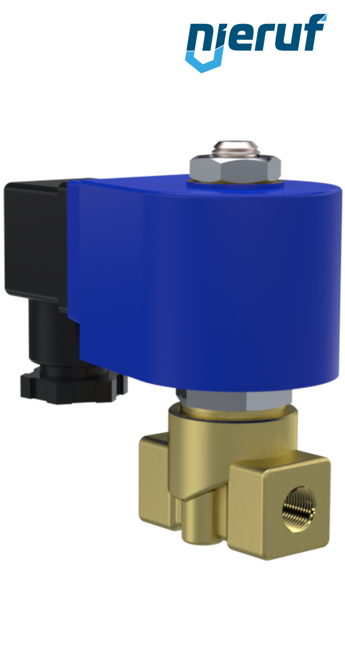 elettrovalvola per alta pressione G 1/8" pollici DN2,0 ottone MV10 EPDM 24V DC