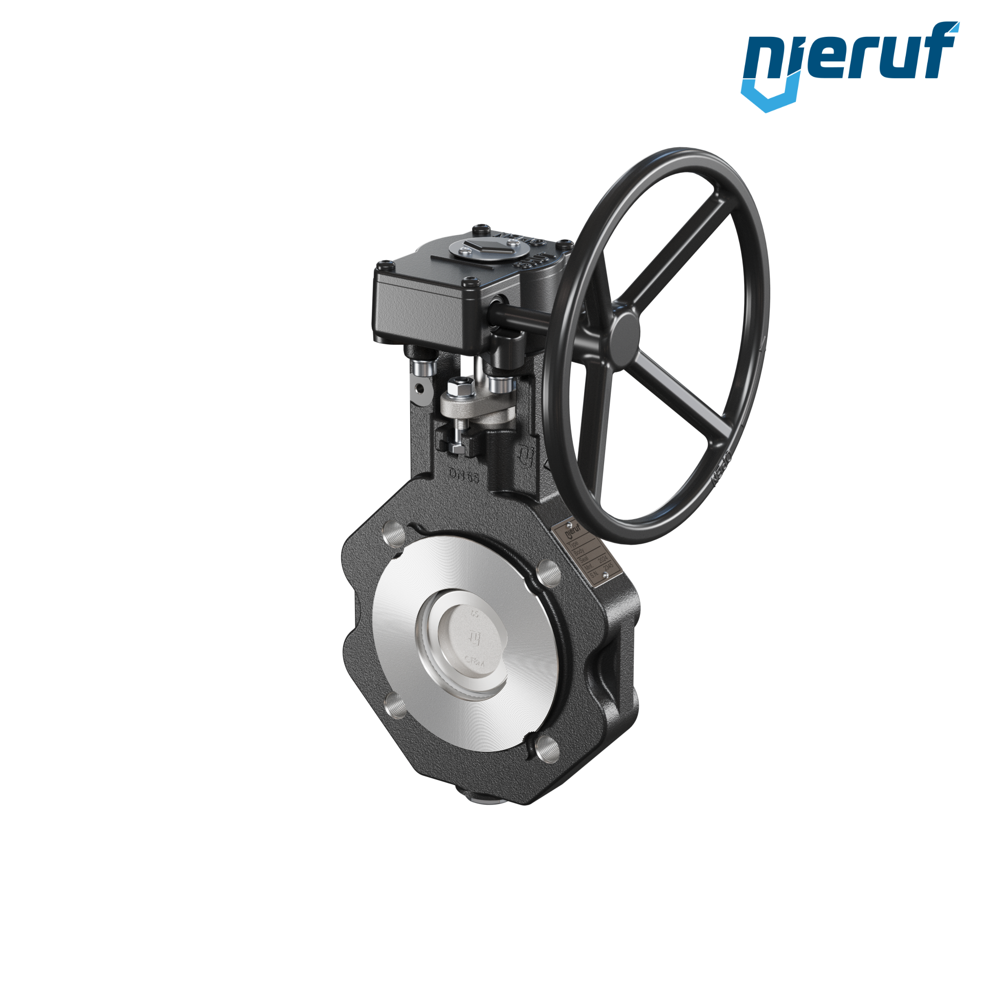 valvola a farfalla doppio eccentrico AK12 DN 65 PN10-40 volantino
