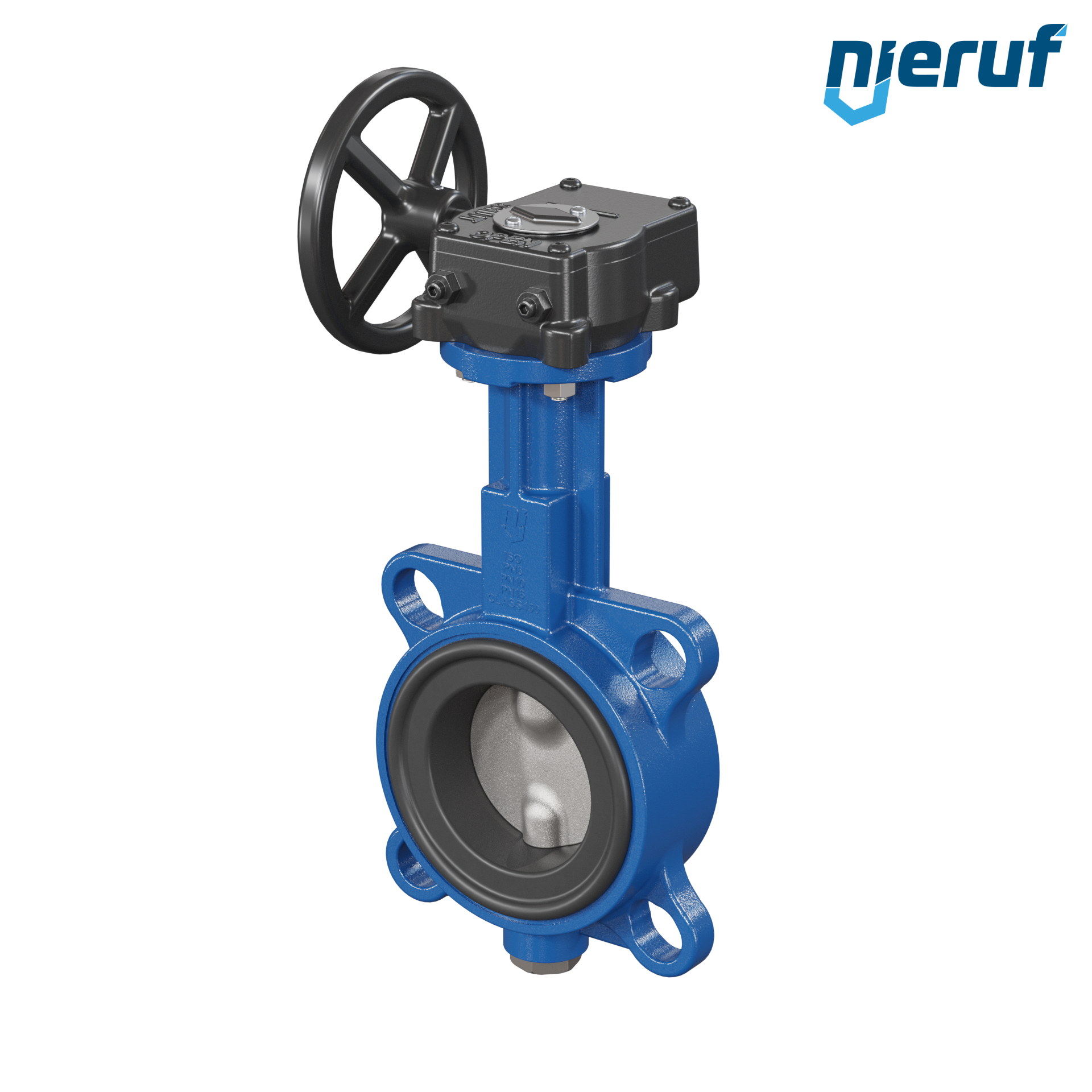 valvola a farfalla DN 65 PN6-PN10-PN16 & ANSI150 AK01 FPM volantino