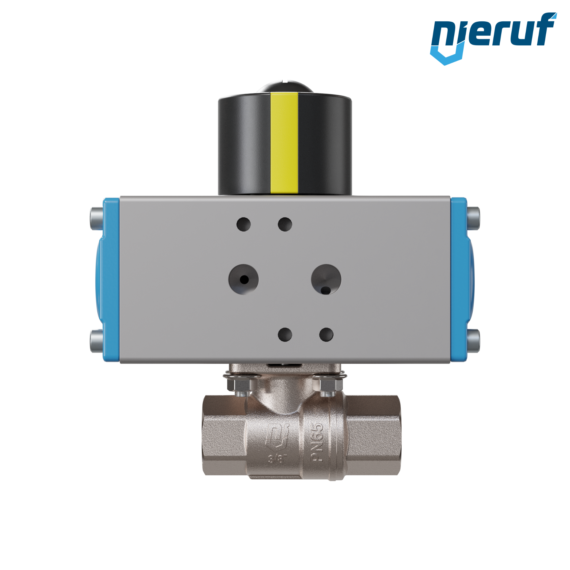 valvola a sfera automatica con manicotto DN8 - 1/4" pollici azionamento rotativo pneumatico a doppio effetto PK01