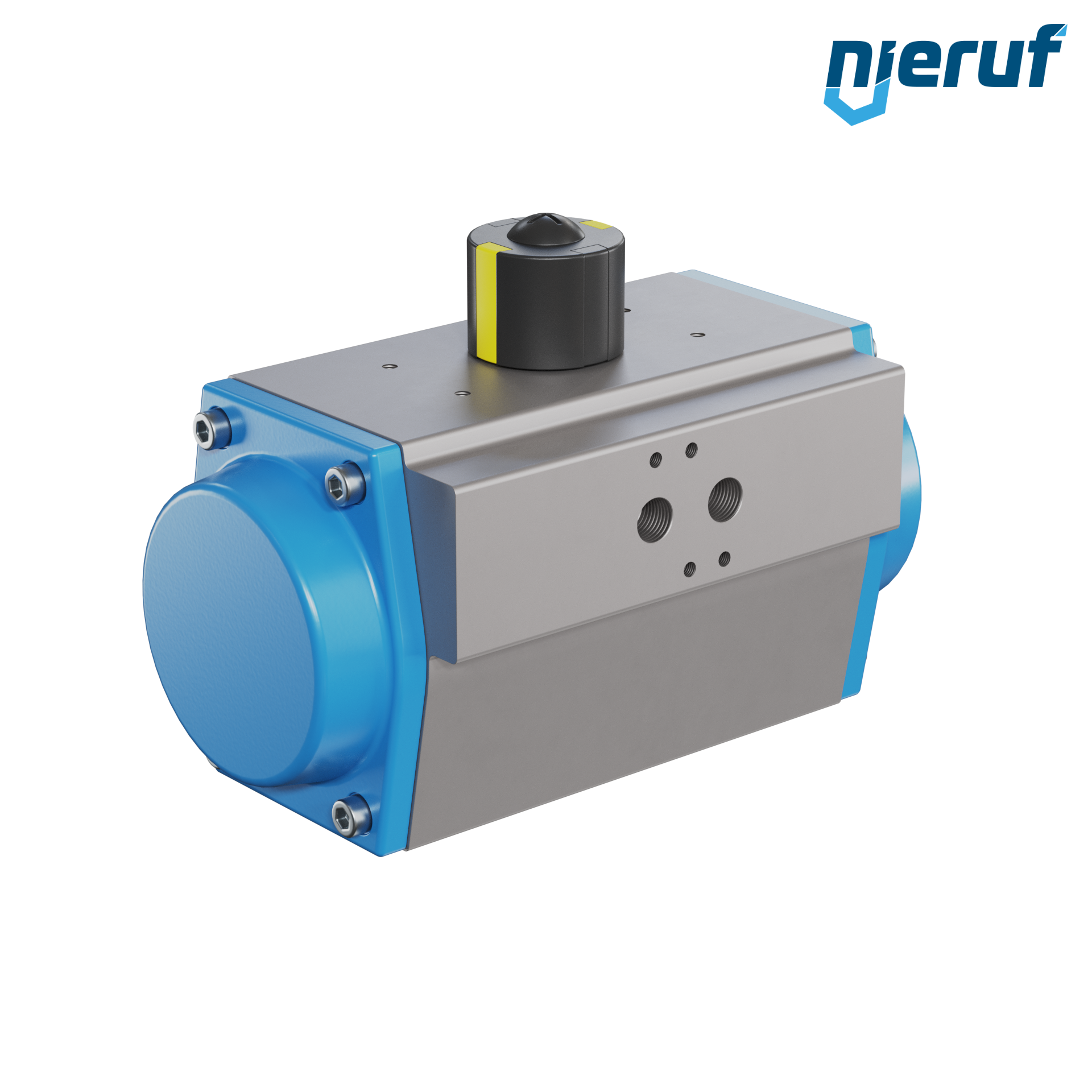 attuatore pneumatico AN02 a effetto semplice, apertura a molla GS-083 90° con 8 molle
