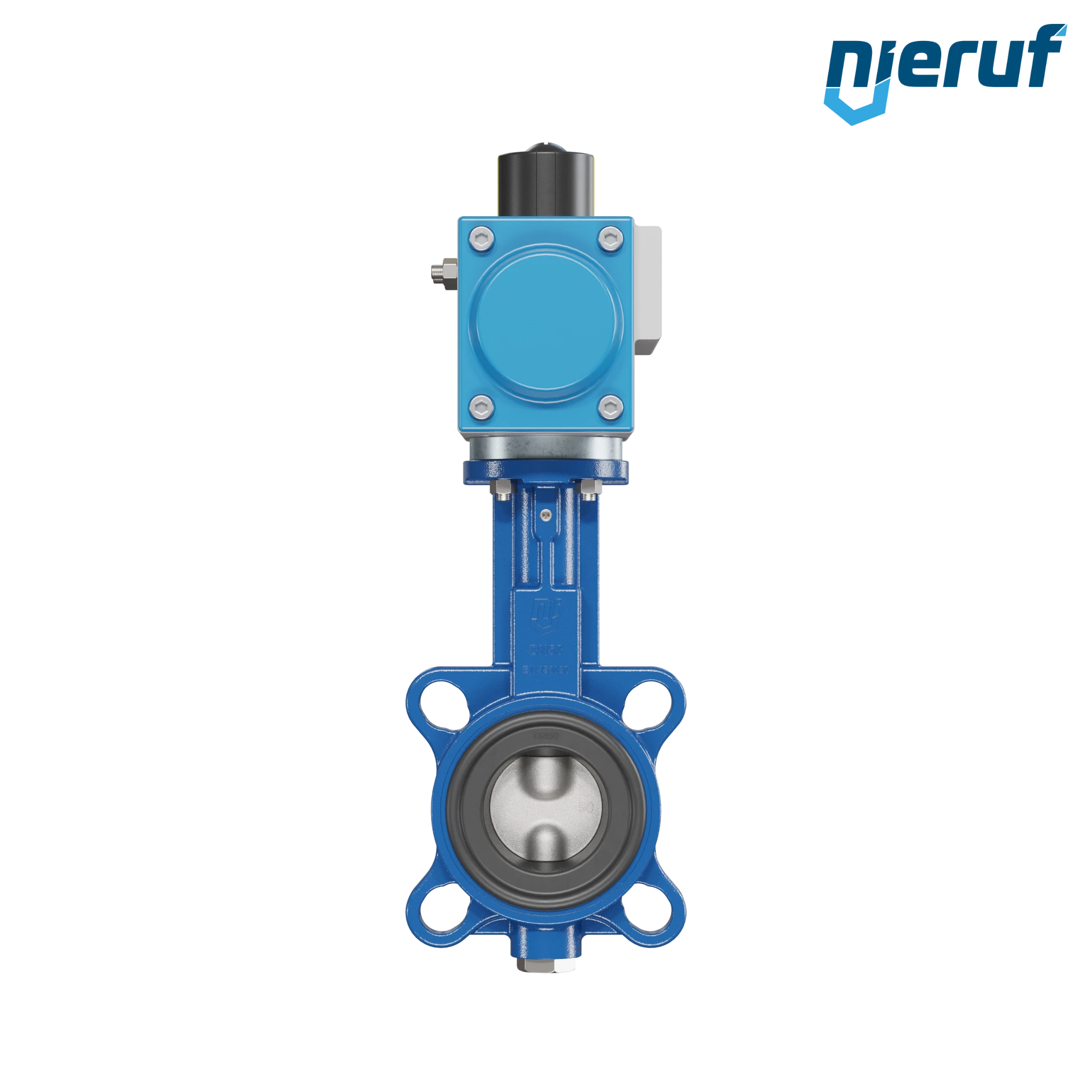valvola a farfalla DN 50 AK01 EPDM alta temperatura & FDA attuatore pneumatico a semplice effetto chiusura a molla