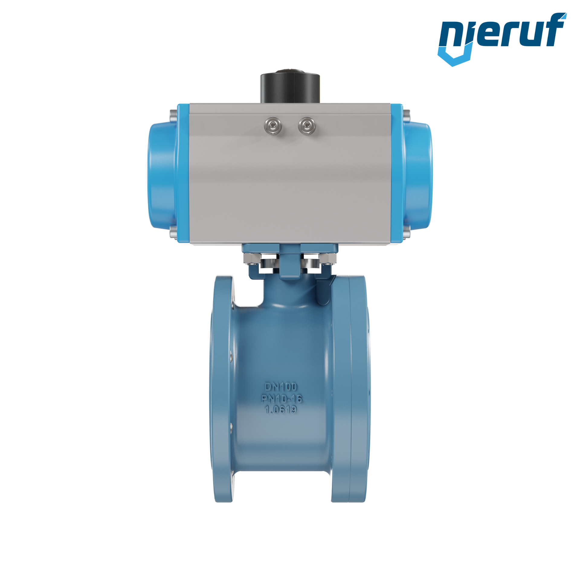 valvola a sfera flangiata dal design compatto DN100 PK06 azionamento rotativo pneumatico a doppio effetto