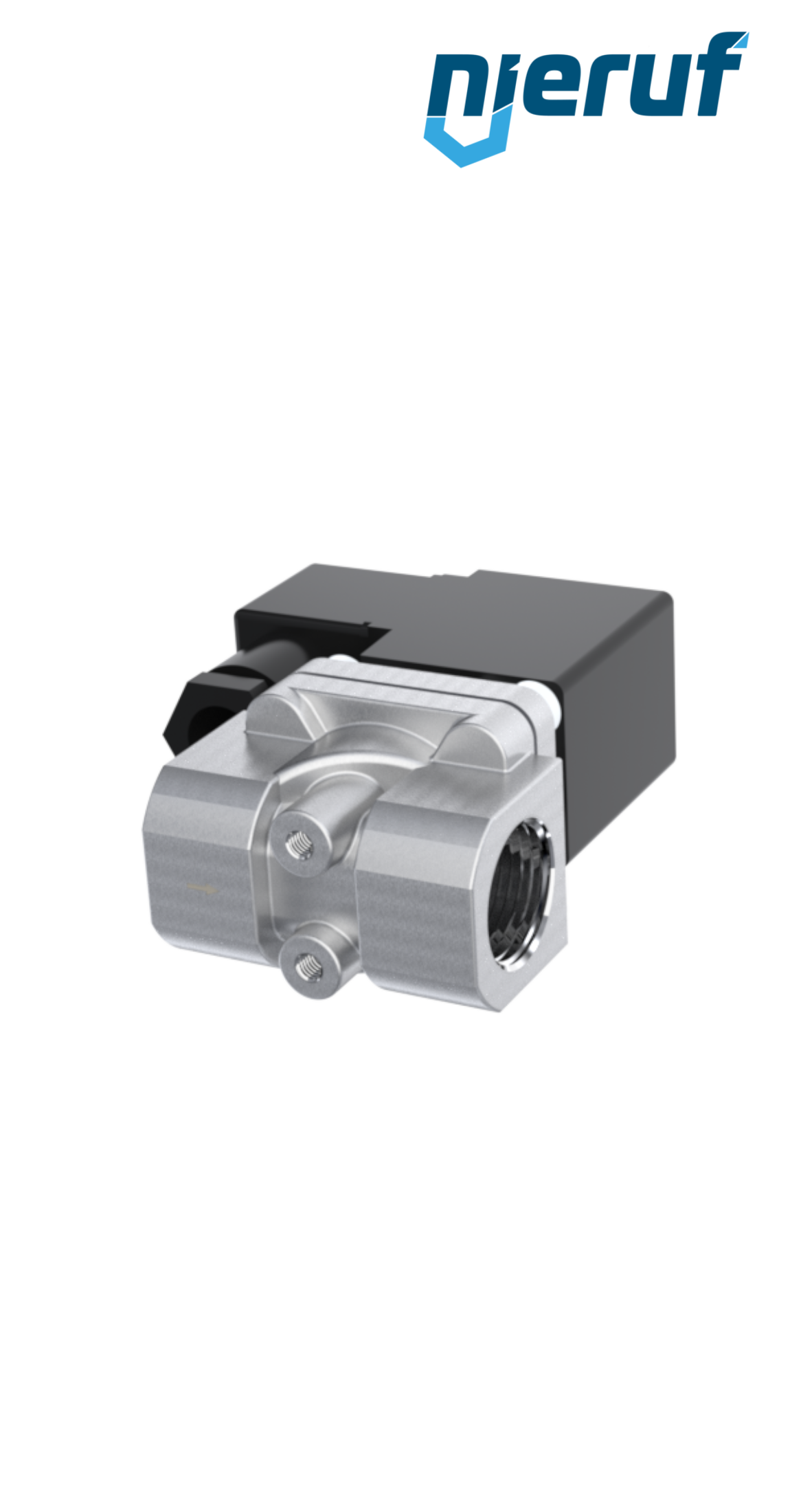 elettrovalvola G 3/8" pollici acciaio inossidabile EV07 FKM 24V DC