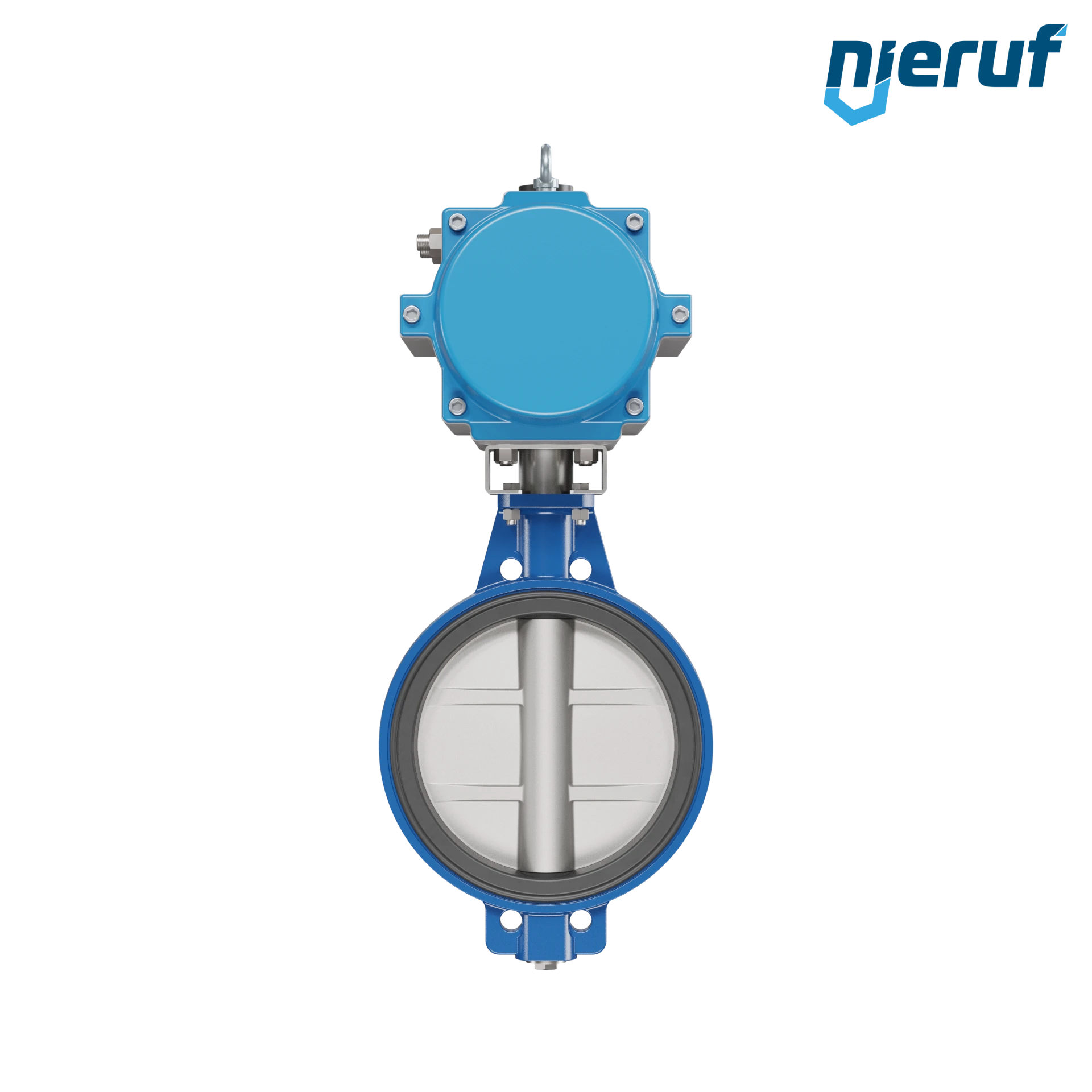 valvola a farfalla DN 400 AK01 NBR-70-nero DVGW gas attuatore pneumatico a semplice effetto chiusura a molla