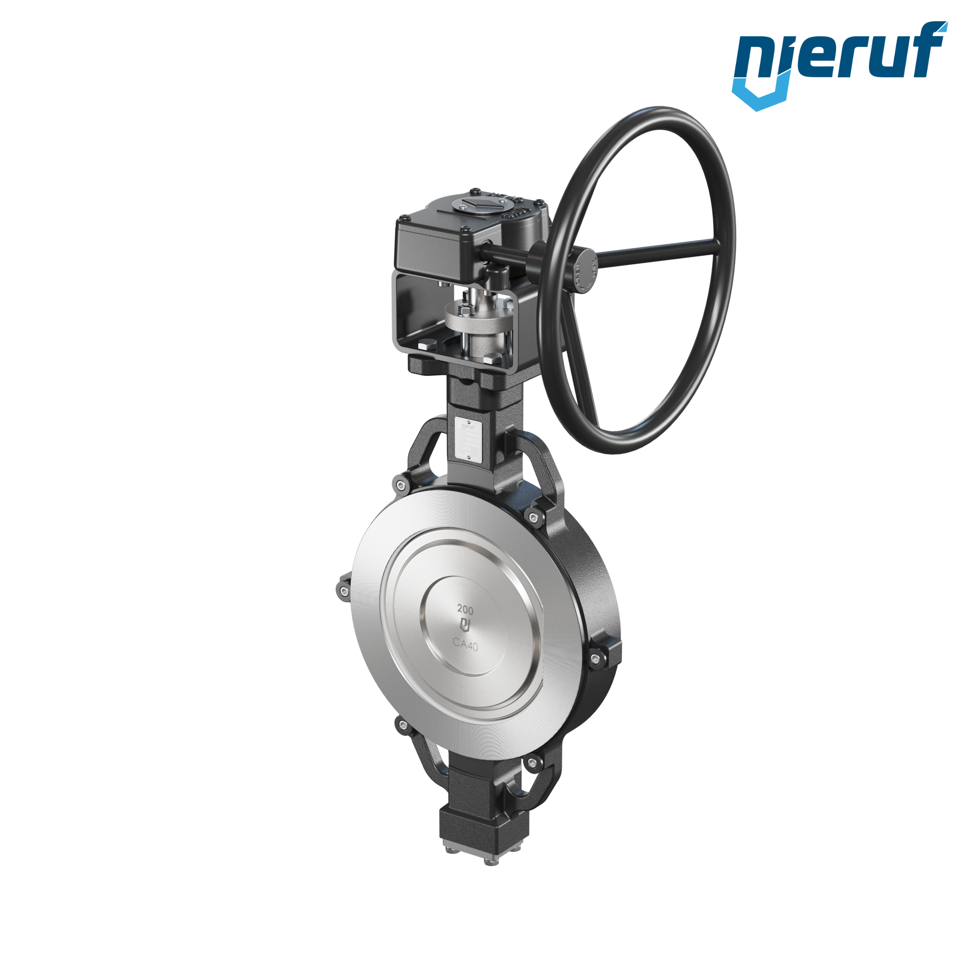 valvola a farfalla doppio eccentrico AK11 DN 200 PN10-40 ANSI150-300 volantino