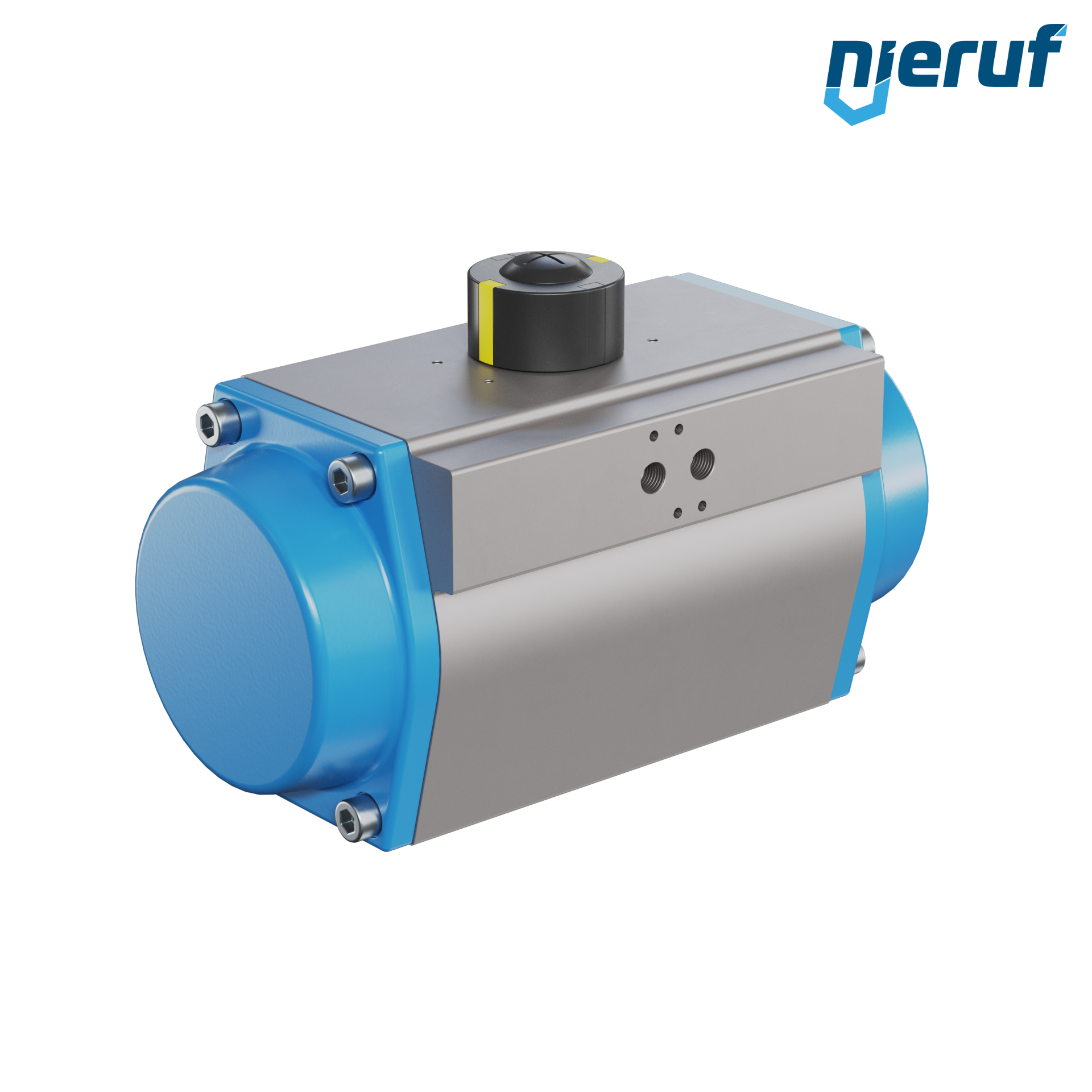 attuatore pneumatico AN02 a effetto semplice, apertura a molla GS-125 90° con 7 molle