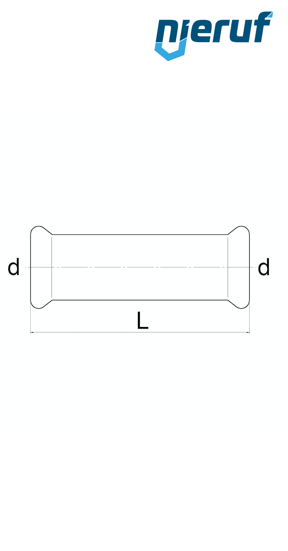 Giunto a pressione F x F DN65 - 76,1 mm acciaio inox