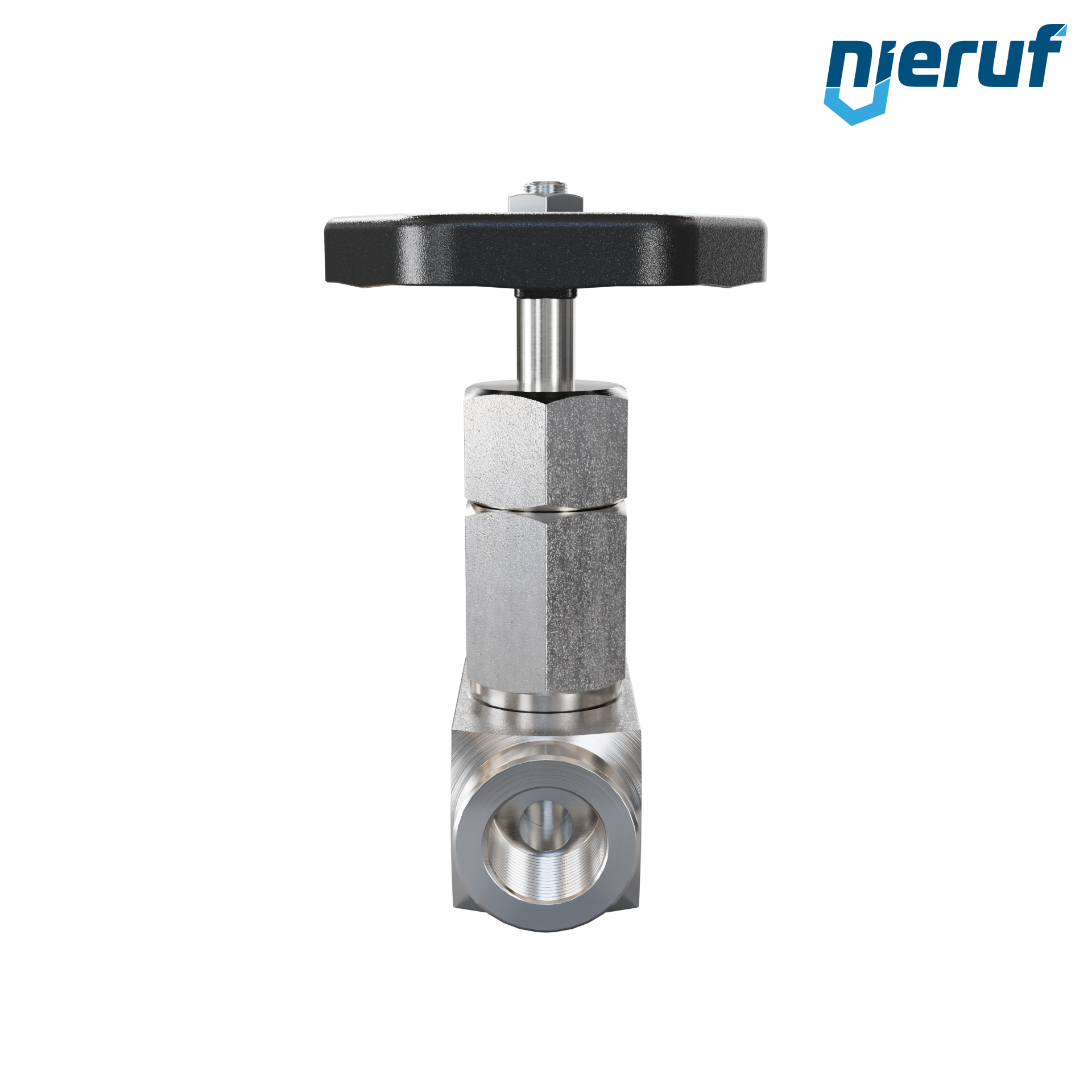valvola a spillo per vapore 3/8" pollici NV03 acciaio inossidabile 1.4571
