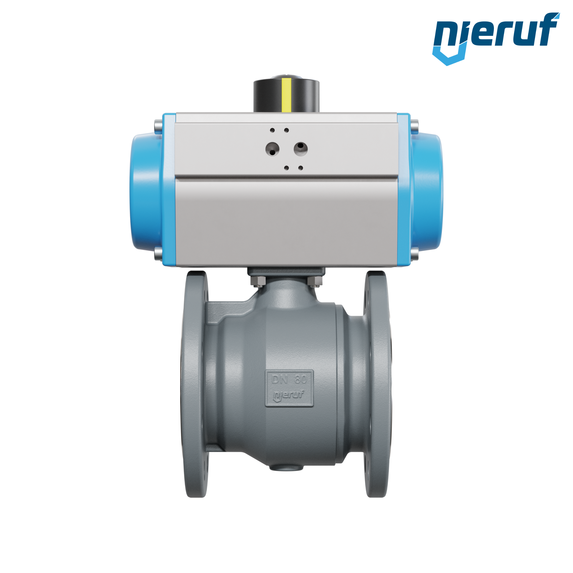 valvola a sfera automatica DN80 - 3" pollici PK04 azionamento rotativo pneumatico a semplice effetto