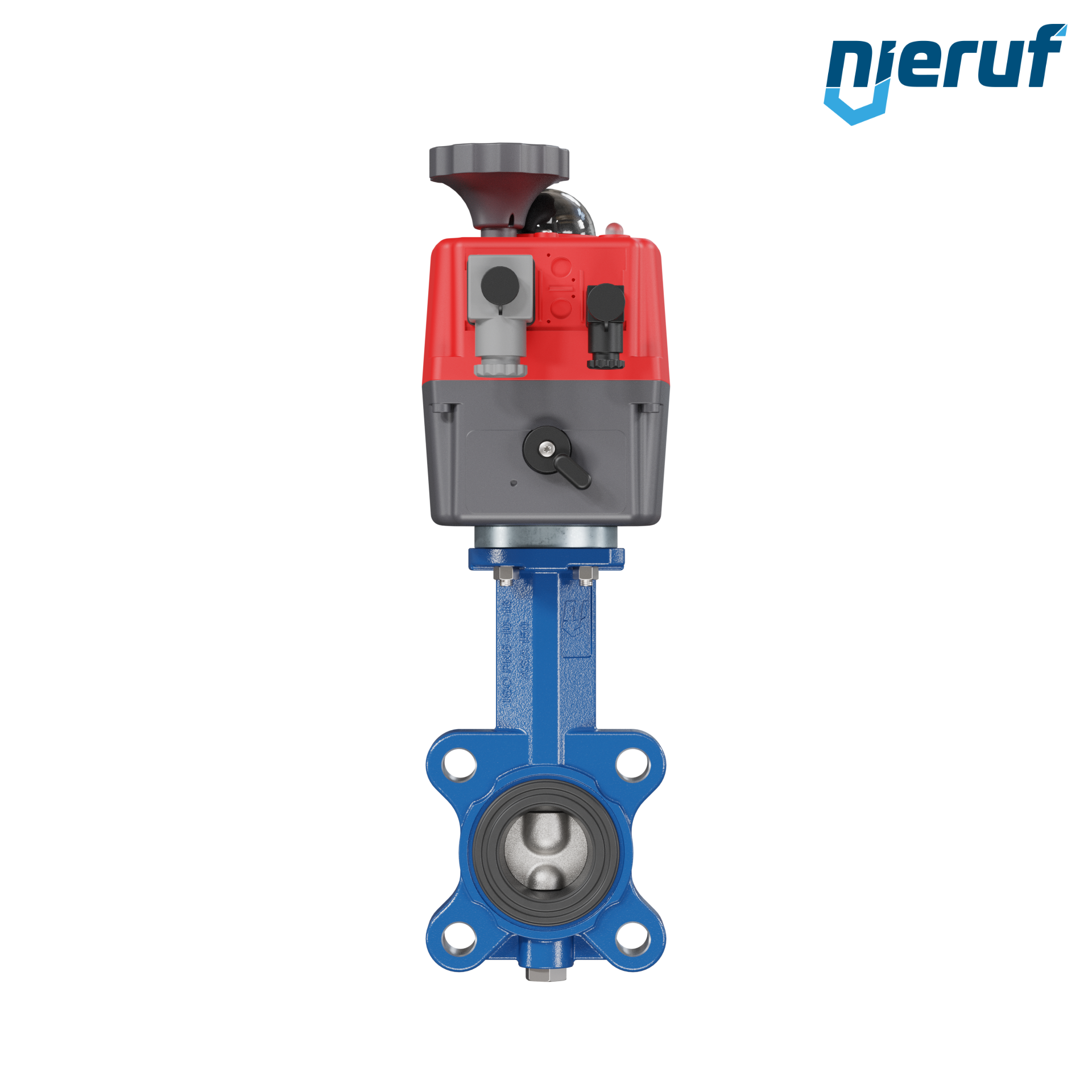 valvola a farfalla DN 40 con orecchie filettate / lug attuatore elettronico 24-240V FDA