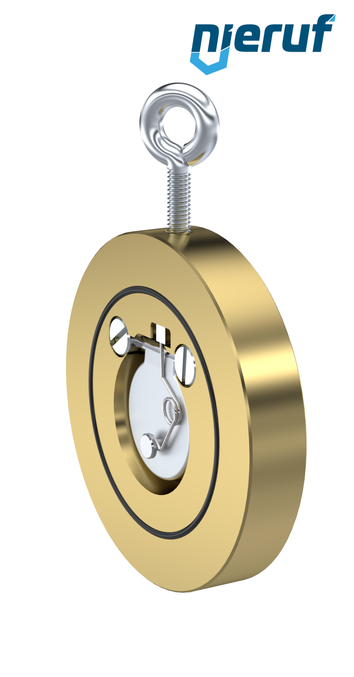 valvola di ritegno a clapet tipo wafer con molla DN32 ZR10 alluminio-bronzo 2.0975 / C958 NBR