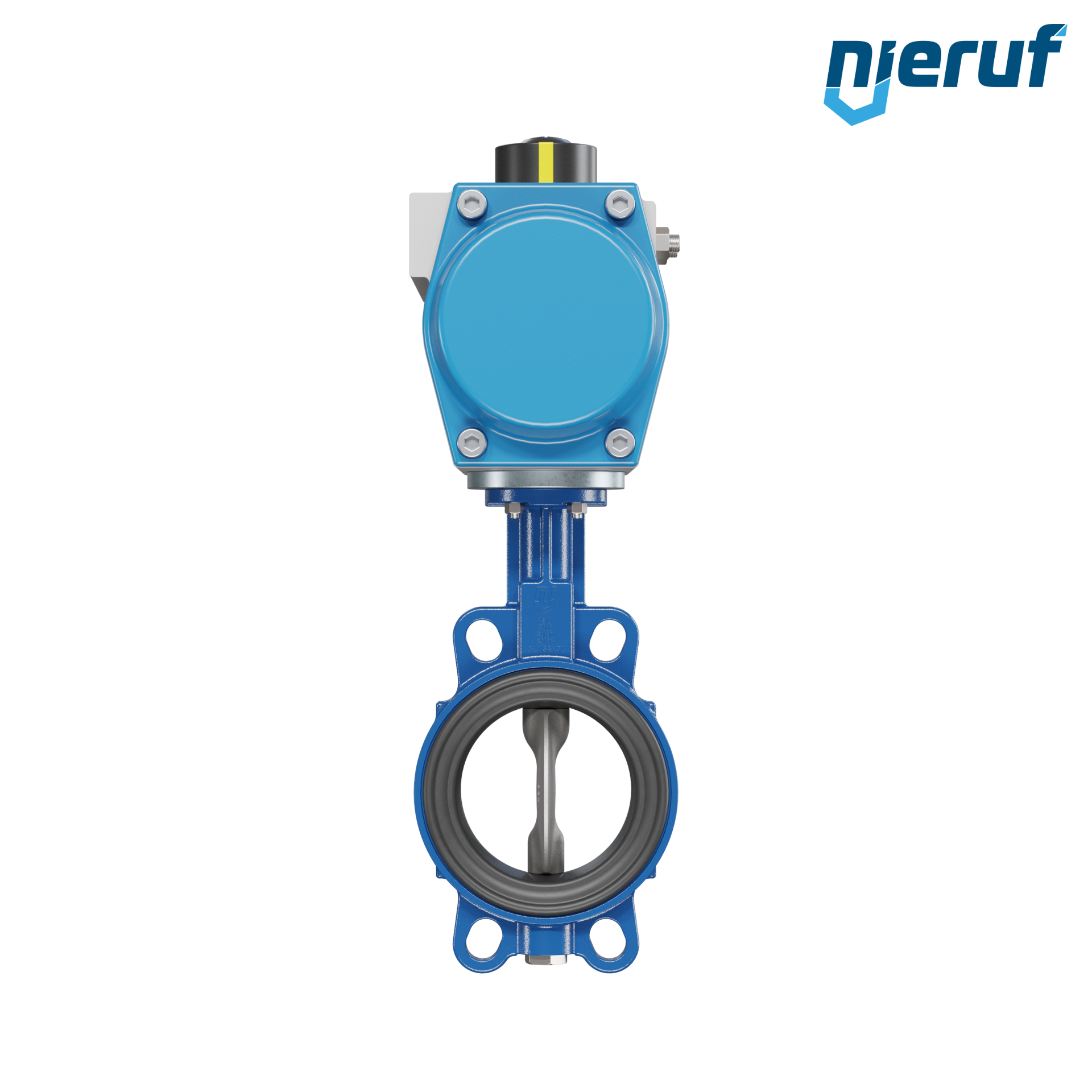 valvola a farfalla DN 100 AK01 EPDM DVGW acqua potabile, WRAS, ACS, W270 attuatore pneumatico a semplice effetto apertura a molla