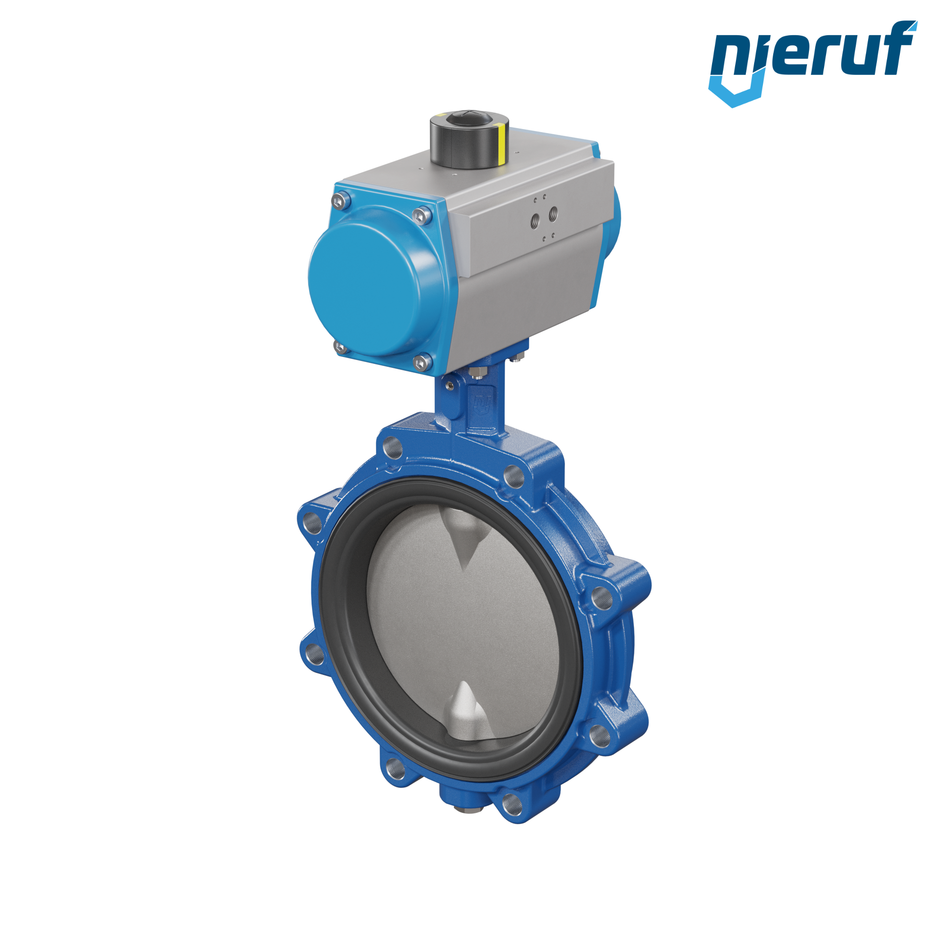 valvola a farfalla DN 200 AK02 FPM attuatore pneumatico a doppio effetto