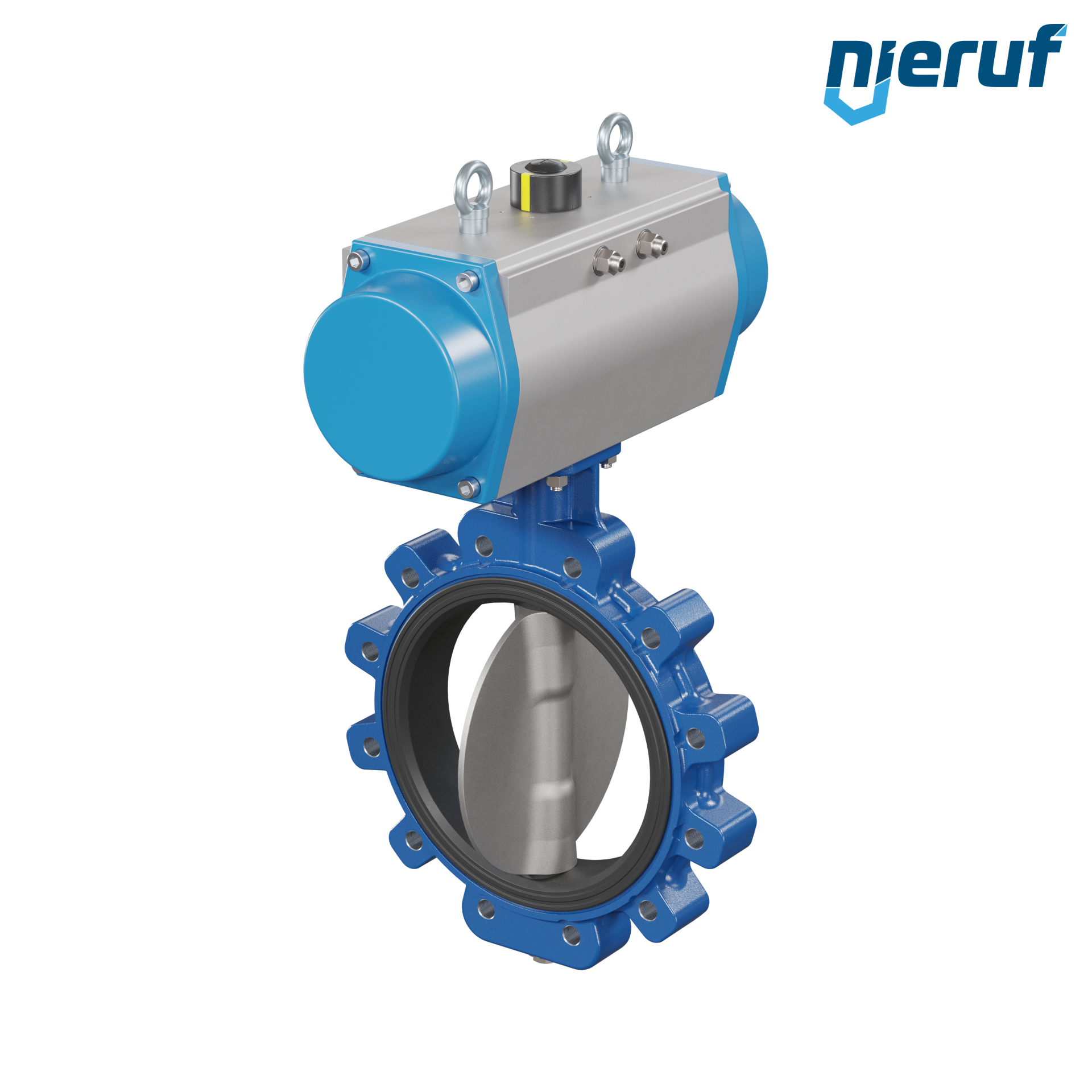valvola a farfalla DN250 AK02 EPDM DVGW acqua potabile, WRAS, ACS, W270 attuatore pneumatico a semplice effetto apertura a molla