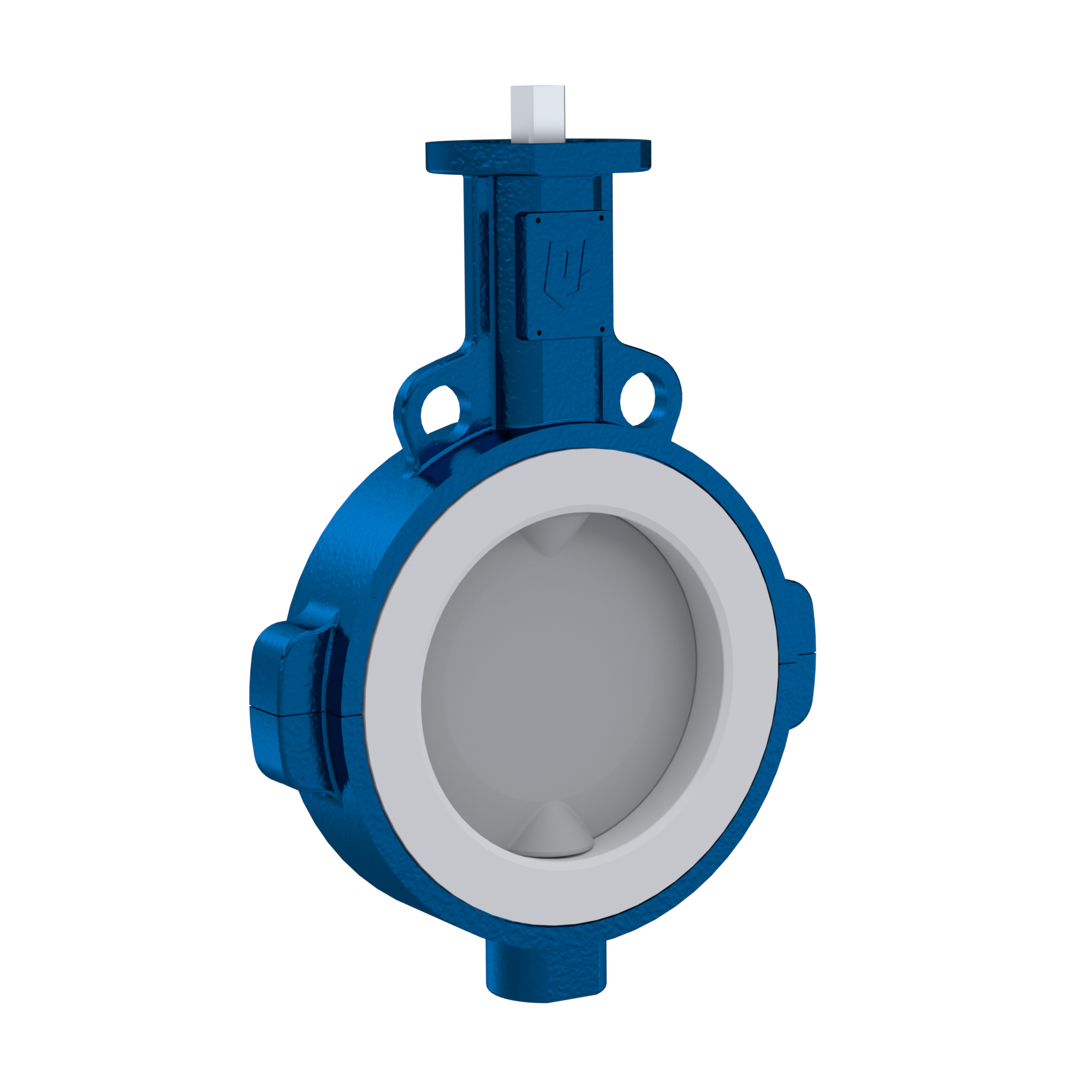 valvola a farfalla PTFE AK09 DN200 PN10-PN16 senza leva inserto in silicone