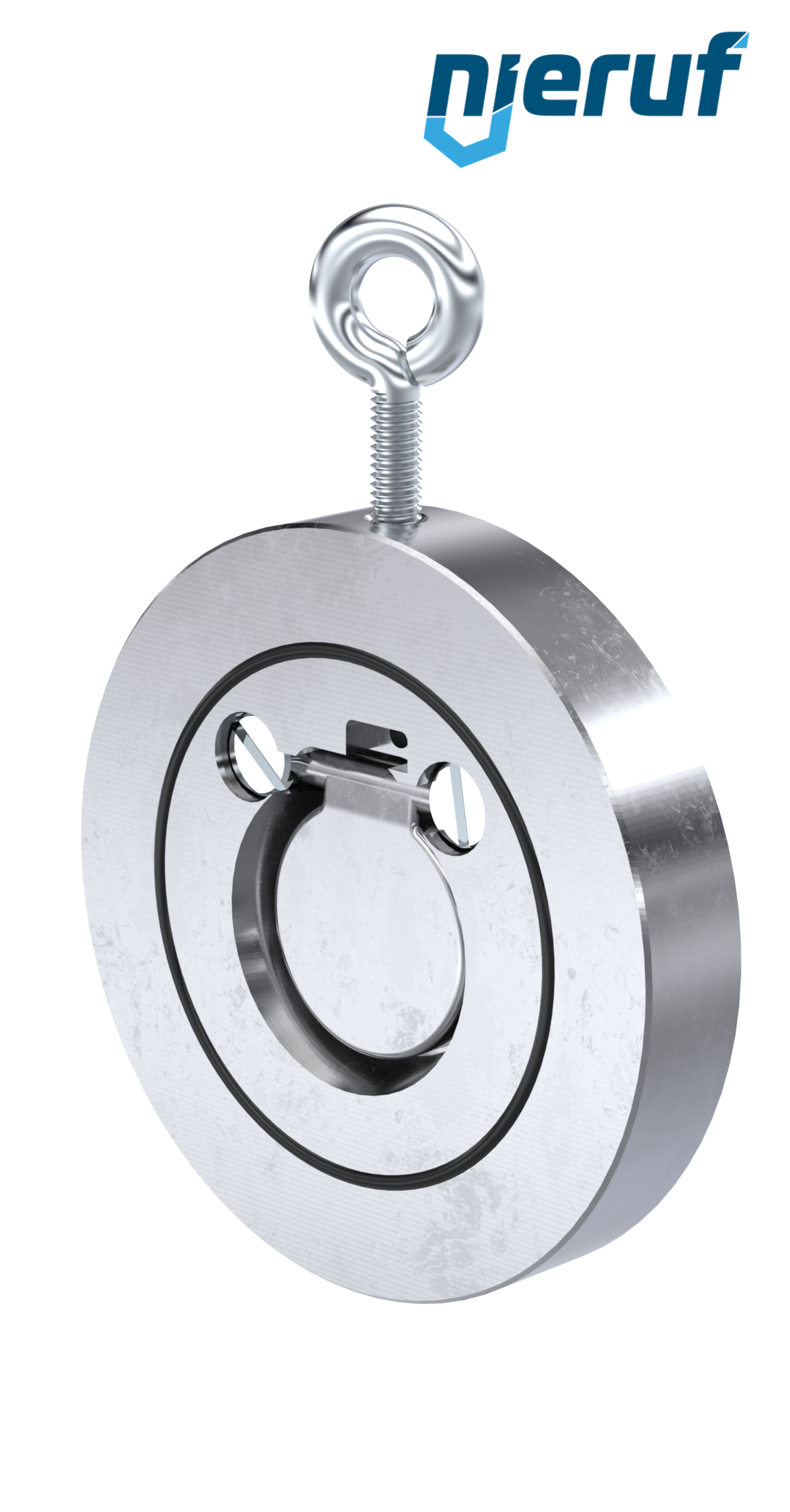 valvola di ritegno a clapet tipo wafer DN32 ZR01 acciaio 1.0460 / A 105 (zincato) FKM (Viton)