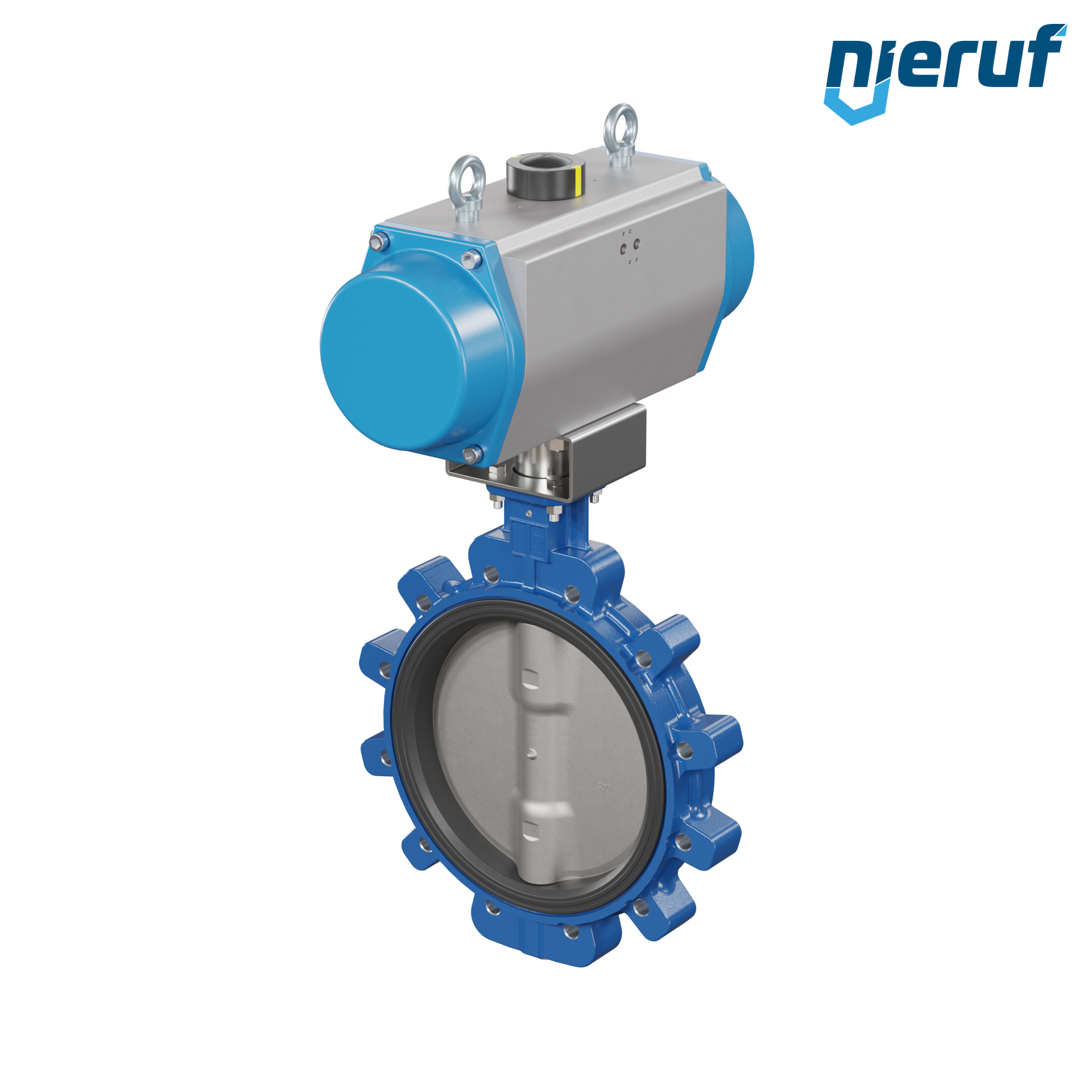 valvola a farfalla DN 300  AK02 EPDM alta temperatura & FDA attuatore pneumatico a semplice effetto chiusura a molla