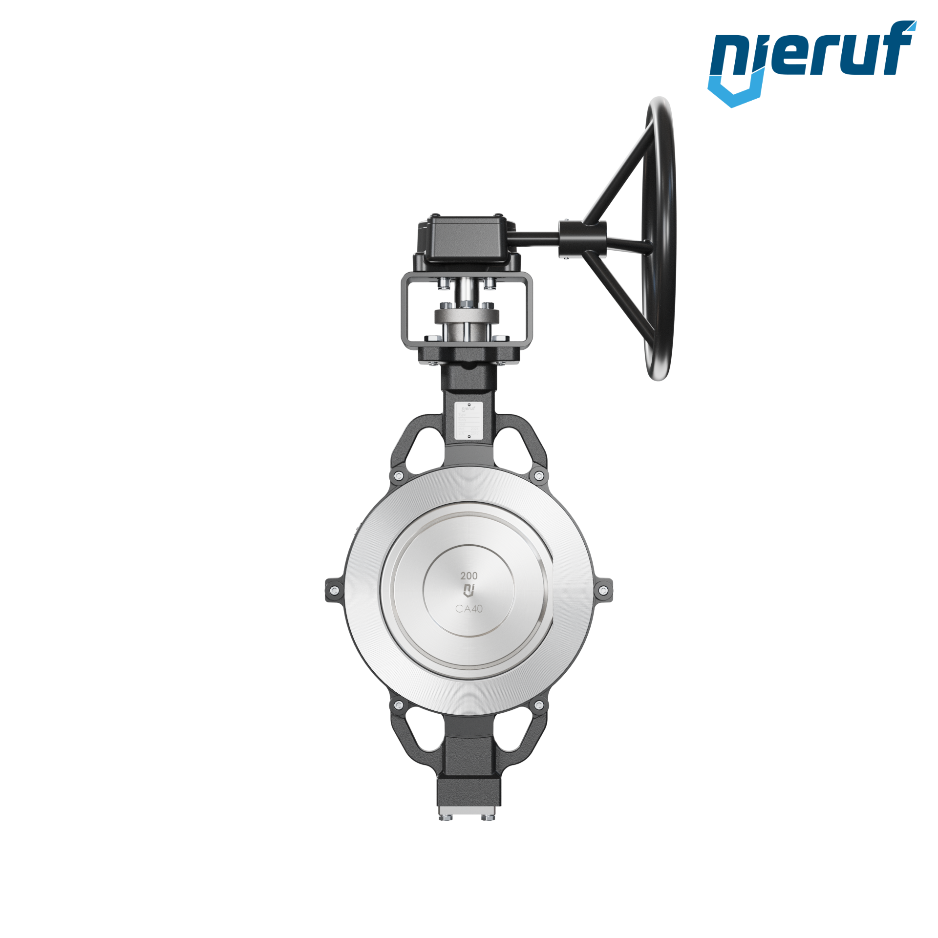 valvola a farfalla doppio eccentrico AK11 DN 200 PN10-40 ANSI150-300 volantino