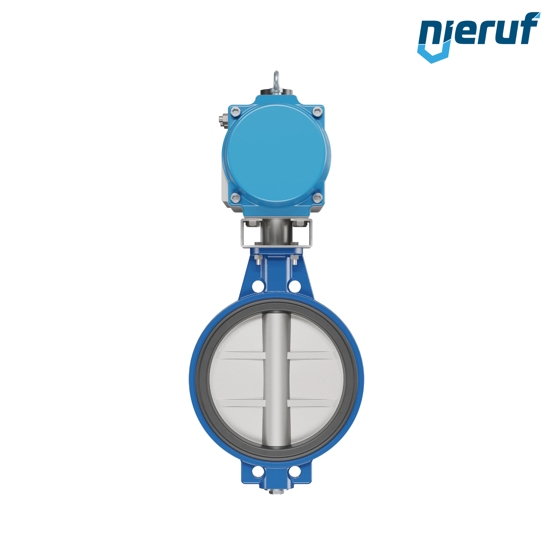 valvola a farfalla DN 350 AK01 FPM attuatore pneumatico a semplice effetto chiusura a molla