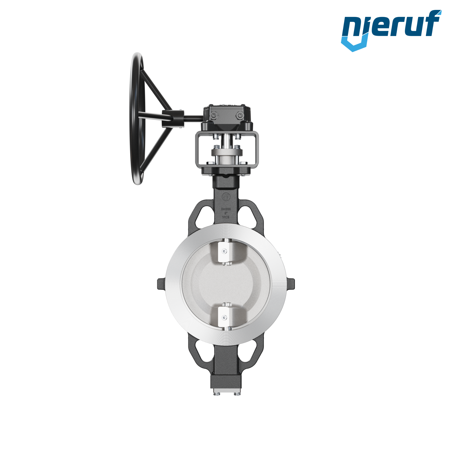 valvola a farfalla doppio eccentrico AK11 DN 200 PN10-40 ANSI150-300 volantino