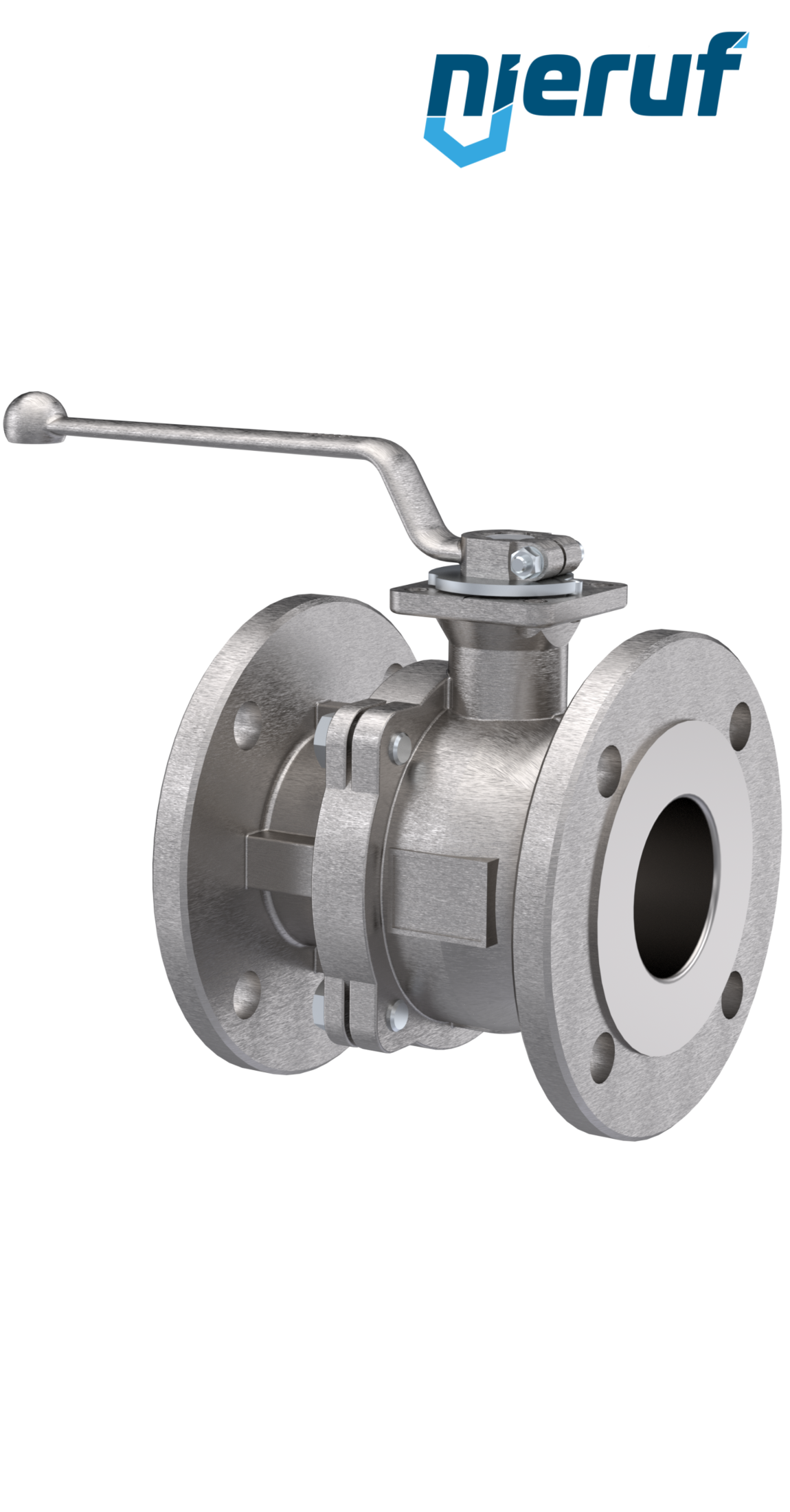 valvola a sfera flangiata per alte temperature FK05 DN40 PN16 in acciaio inossidabile 1.4408 fino a +30