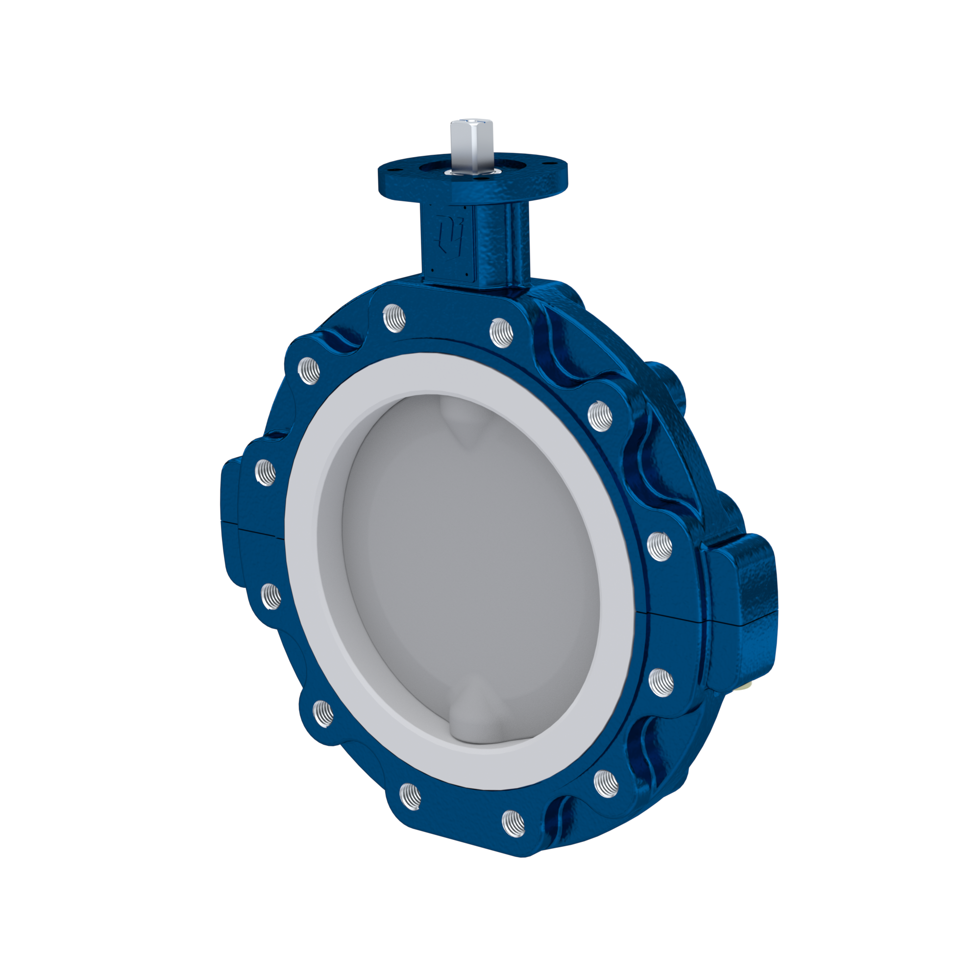 valvola a farfalla PTFE AK10 DN600 PN10 senza leva inserto in silicone